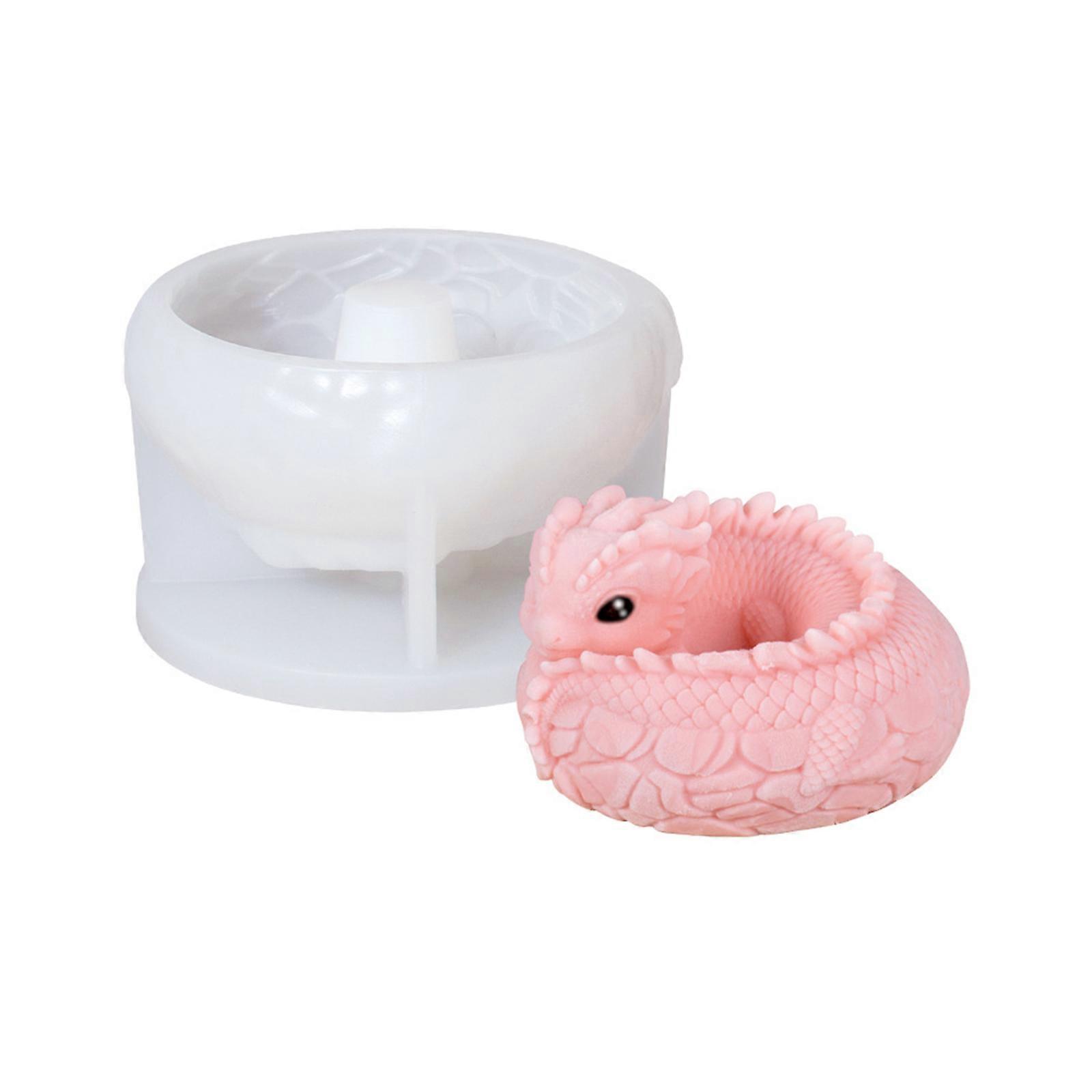 ドラゴンシェイプシリコンモールドは、チョコレートフォンダンデザートを作るためのベーキングツールを飾るケーキ型を作る