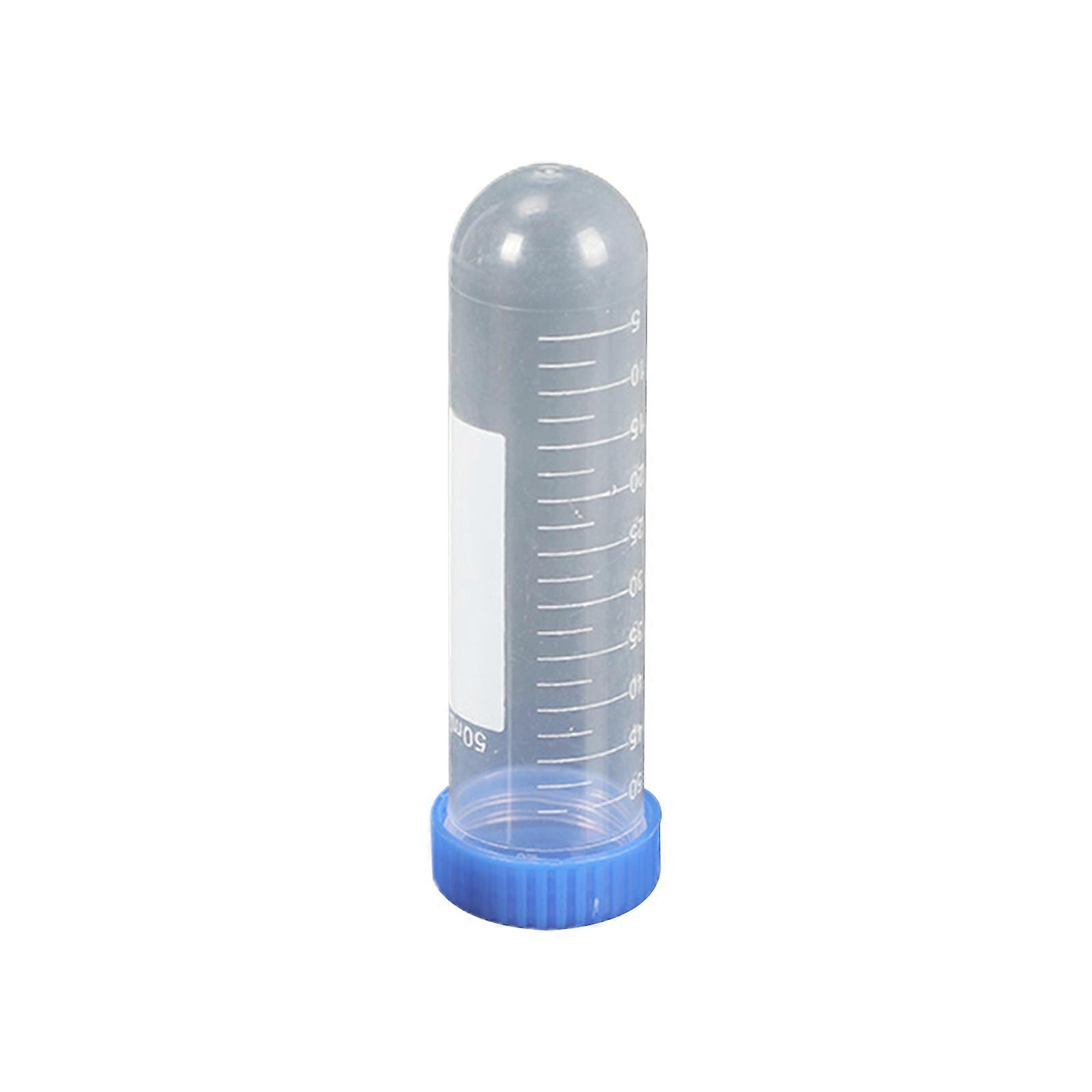 50 Pieces/Set 50ml Round Bottom Centrifuge Tube for w/ Scale Practical Plastic Test Tube EP Tube Seed Bottle for Laborat