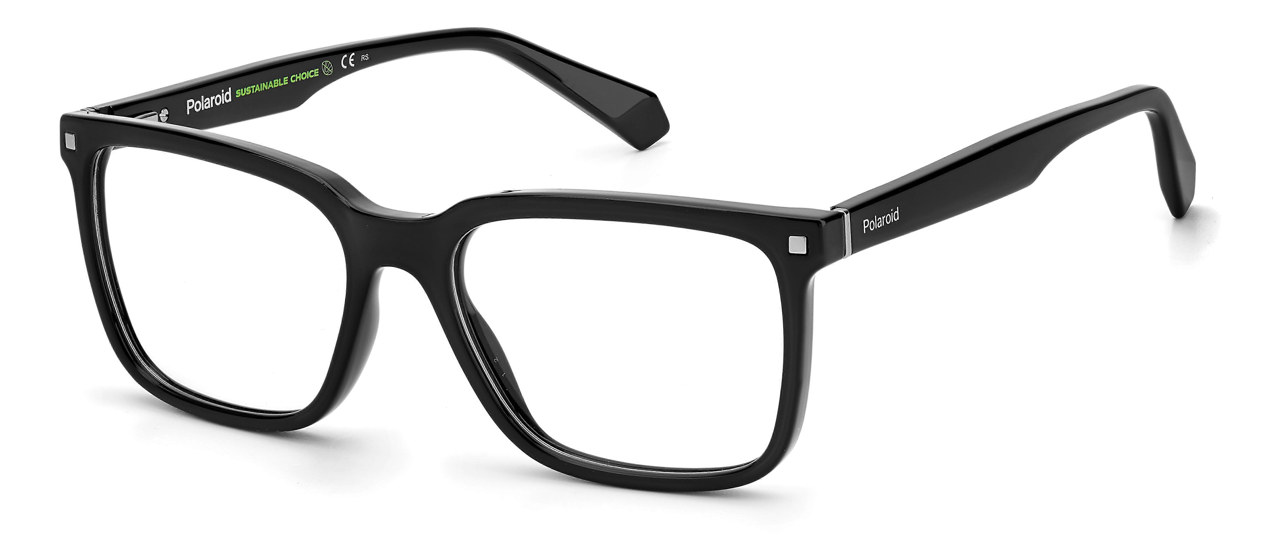 Eyewear Frames POLAROID PLD D436 807 BLACK 55/17/145 MAN