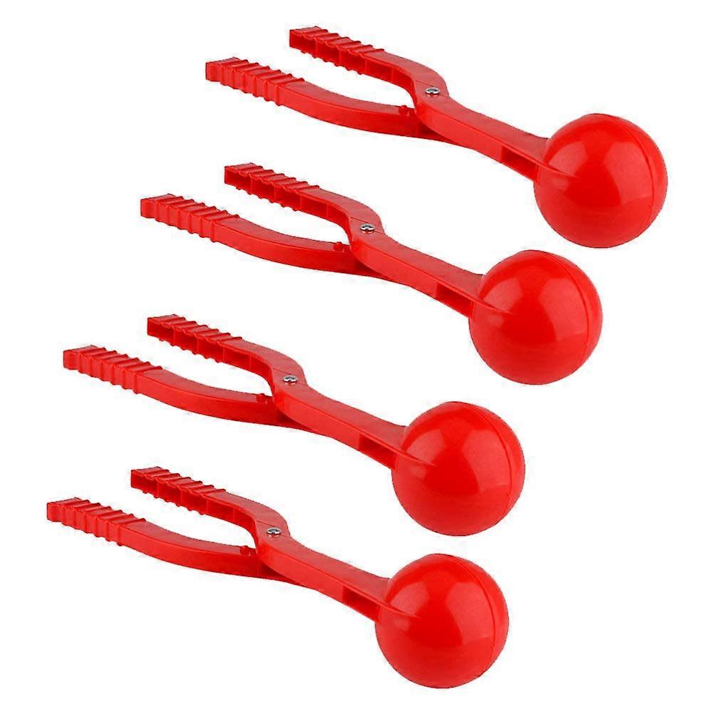 Snowball Clip Pack Of 4 Round Snow Globe Clips For Winter Snow Toys Duck Shaped Snowball Maker Plastic