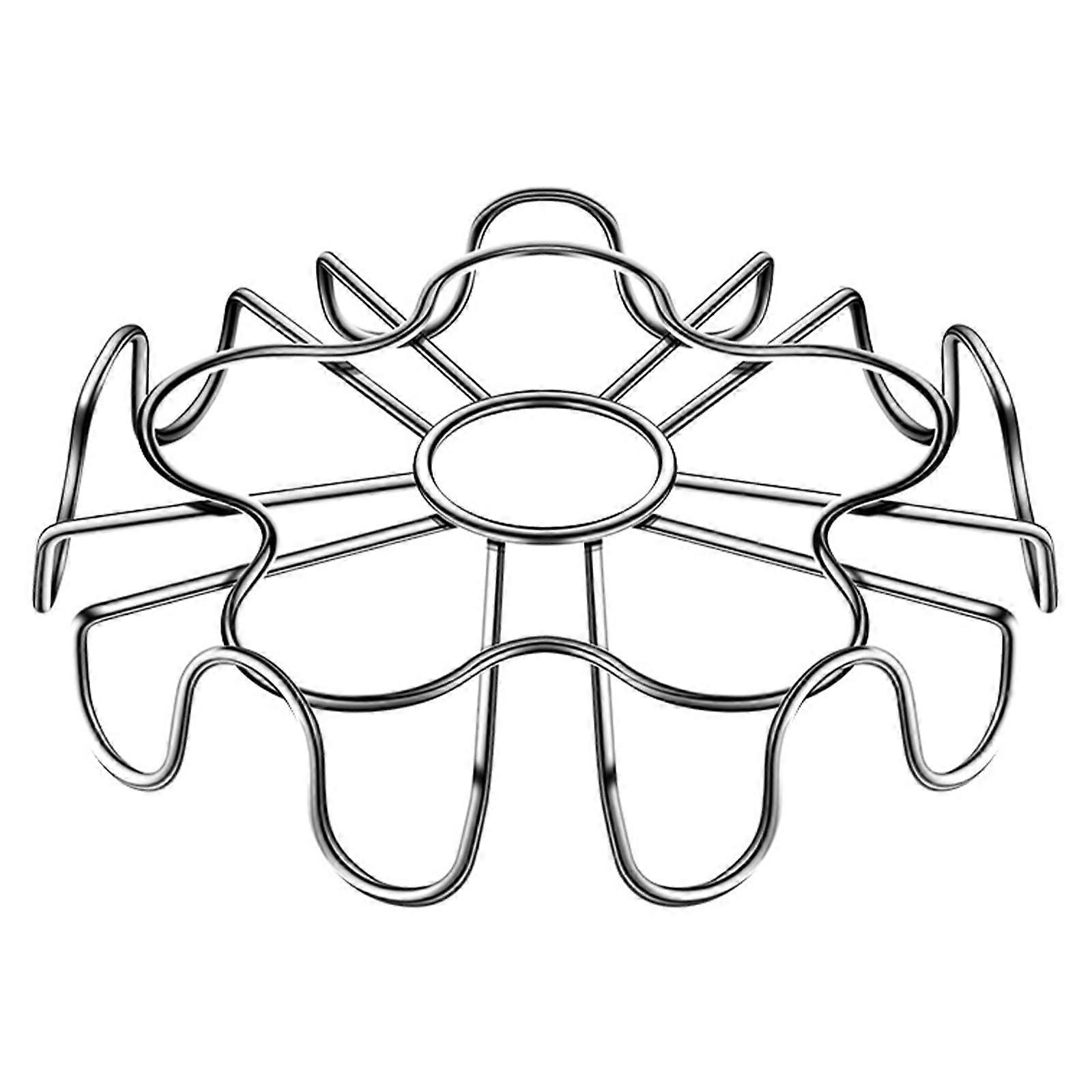 Practical Kitchen Steaming Tool Stainless Steel Egg Stand Egg Rack For Meal Prep Silver