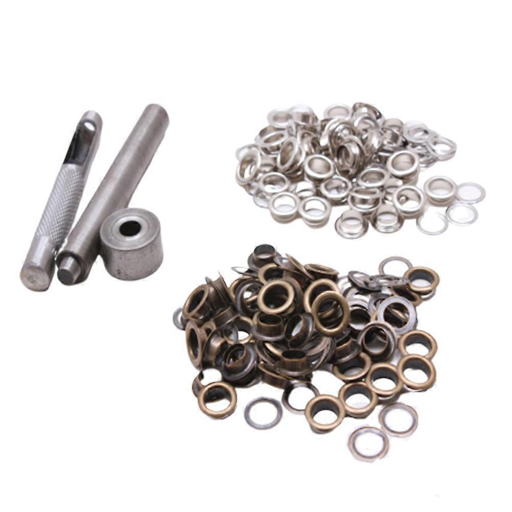 Heavy Duty Grommet Kit, Strong Eyelets for Tents Awnings Clothes, Full Toolkit