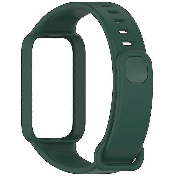 Silicone Band with Case Compatible For Xiaomi Smart Band 9 Active / Redmi Band 3 Smartwatch Replacement Strap