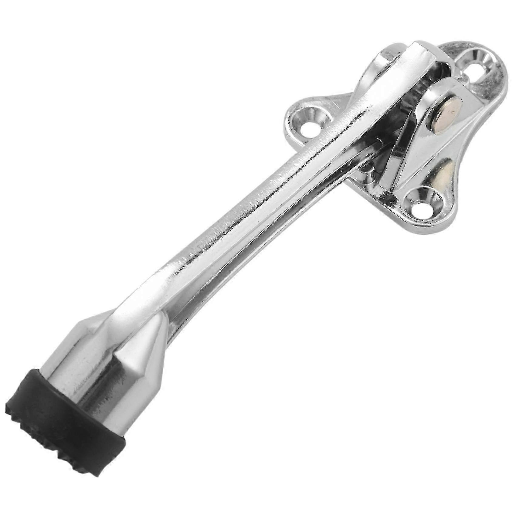 1 paquet de butée de porte en caoutchouc à levier à ressort pour portes ouvertes, adapté à différents types de portes, longueur de 4 pouces