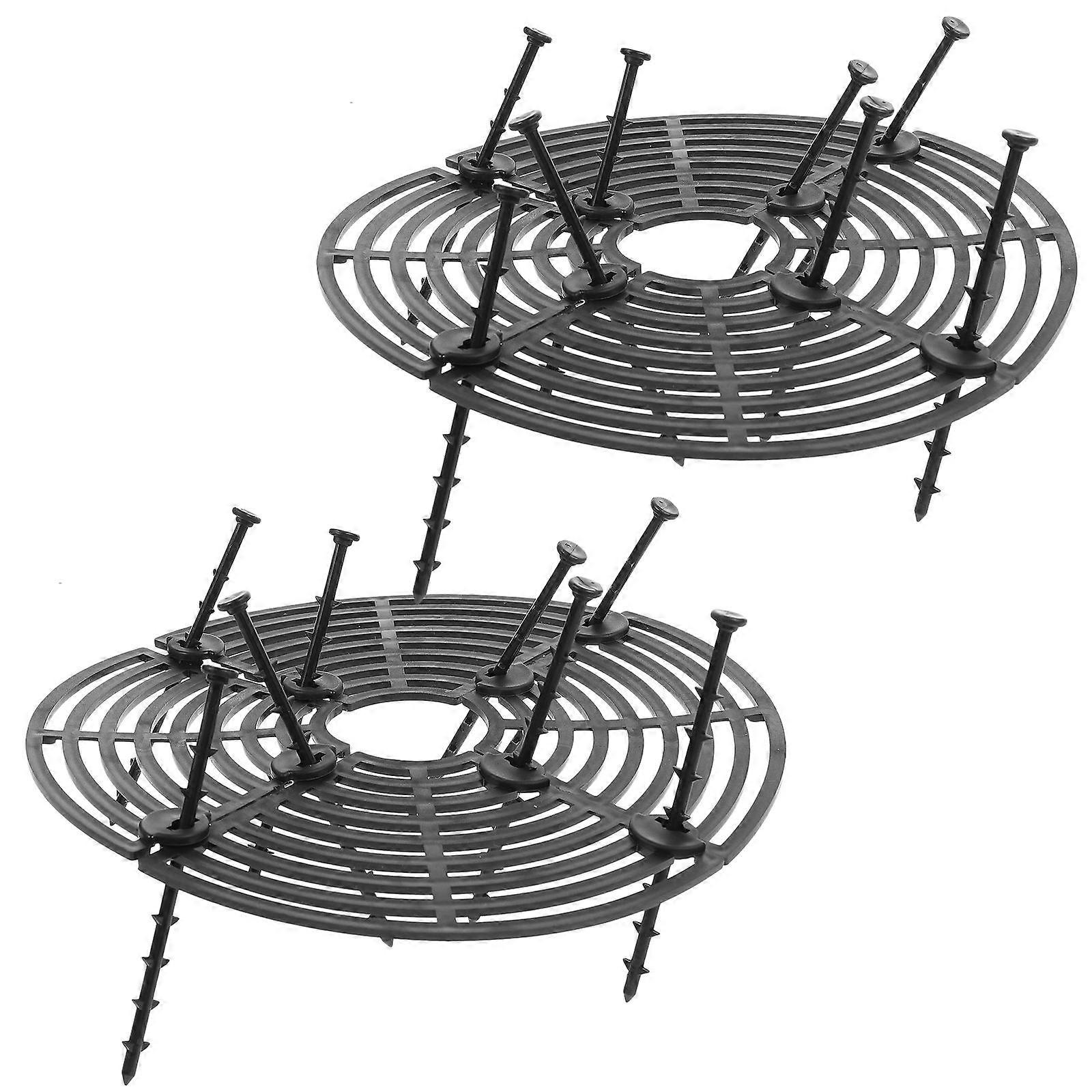 2pcs Plant Pot Protector Grids for Pet Safety – Smooth Surface to Prevent Digging by Cats, Dogs & Squirrels