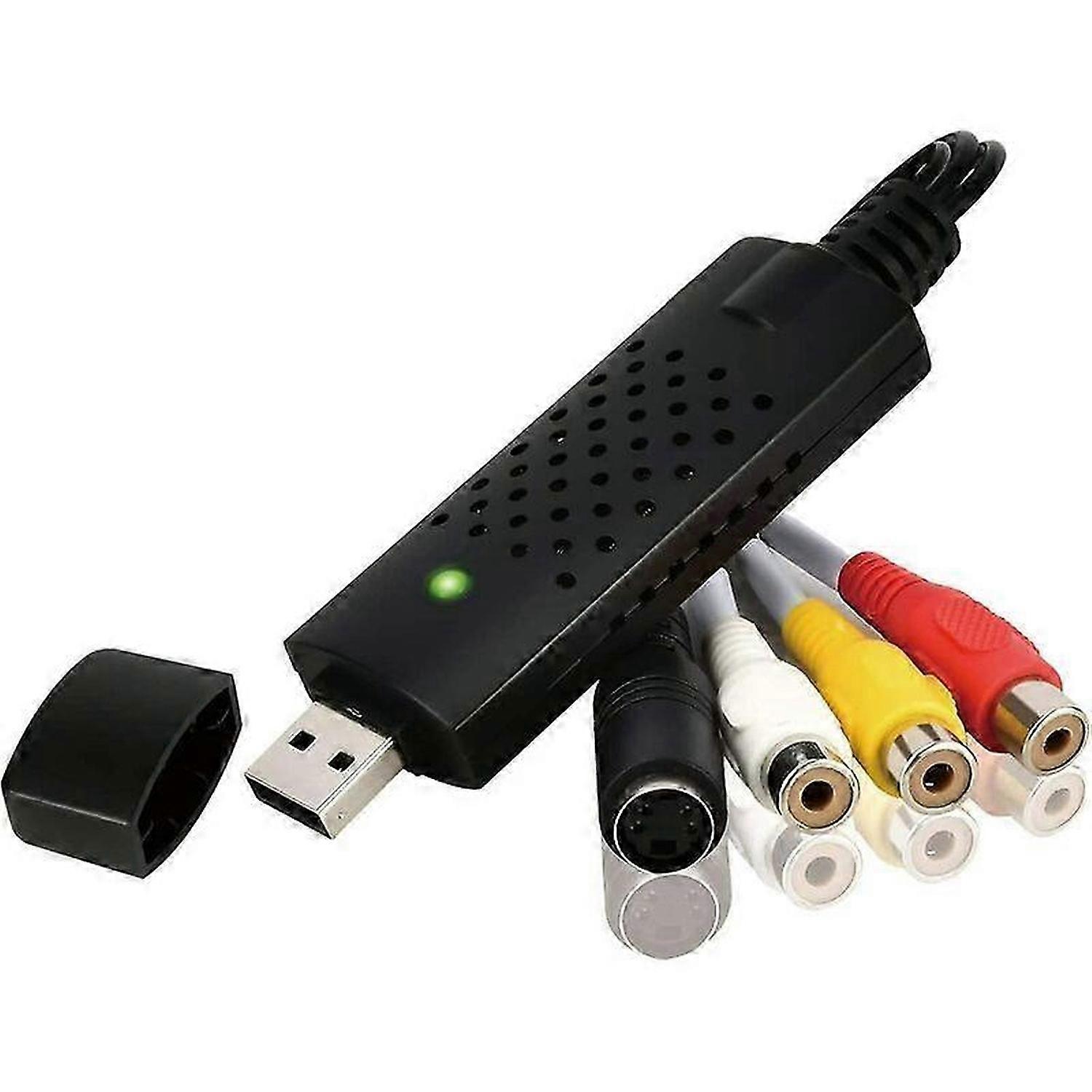 USB Audio Video Capture Card, TV VHS VCR to DVD Converter Adapter