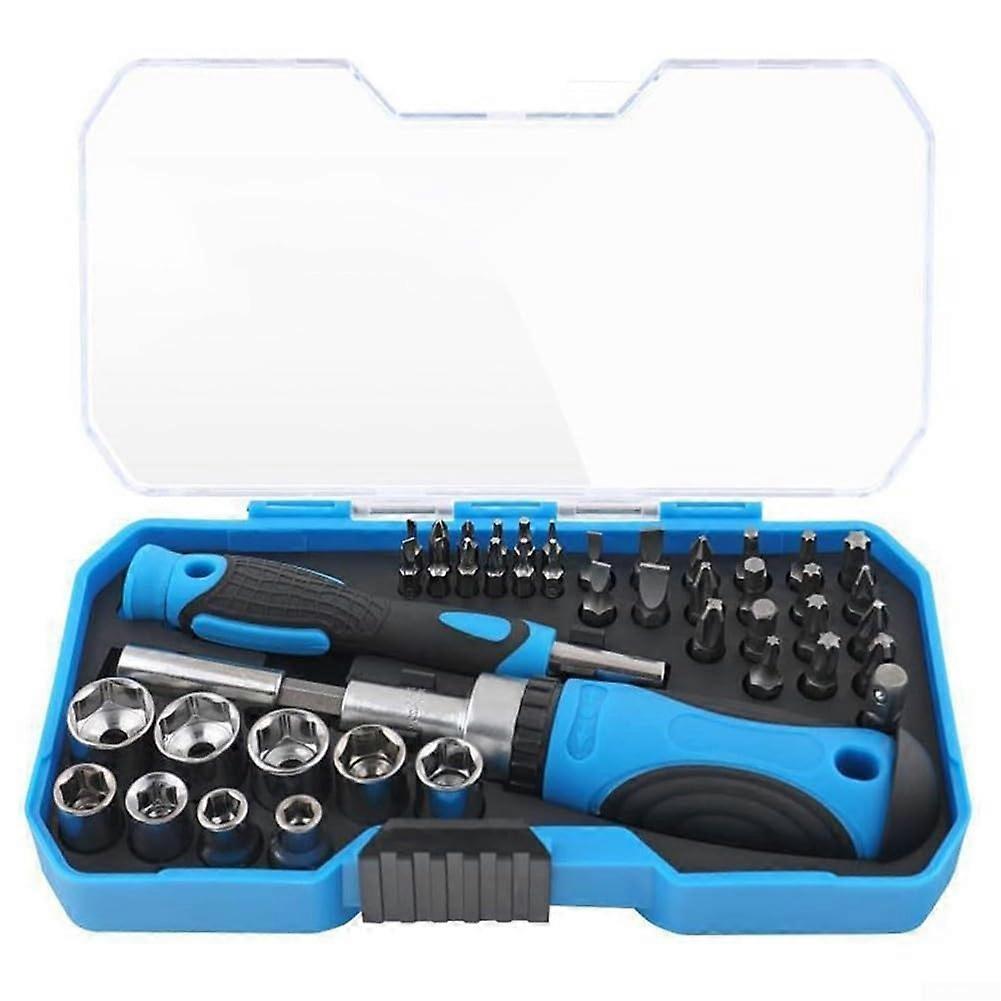 34-in-1 Magnetic Screwdriver Set with 33 Hardened Alloy Bits for Electronics, Home Repairs, and DIY Projects