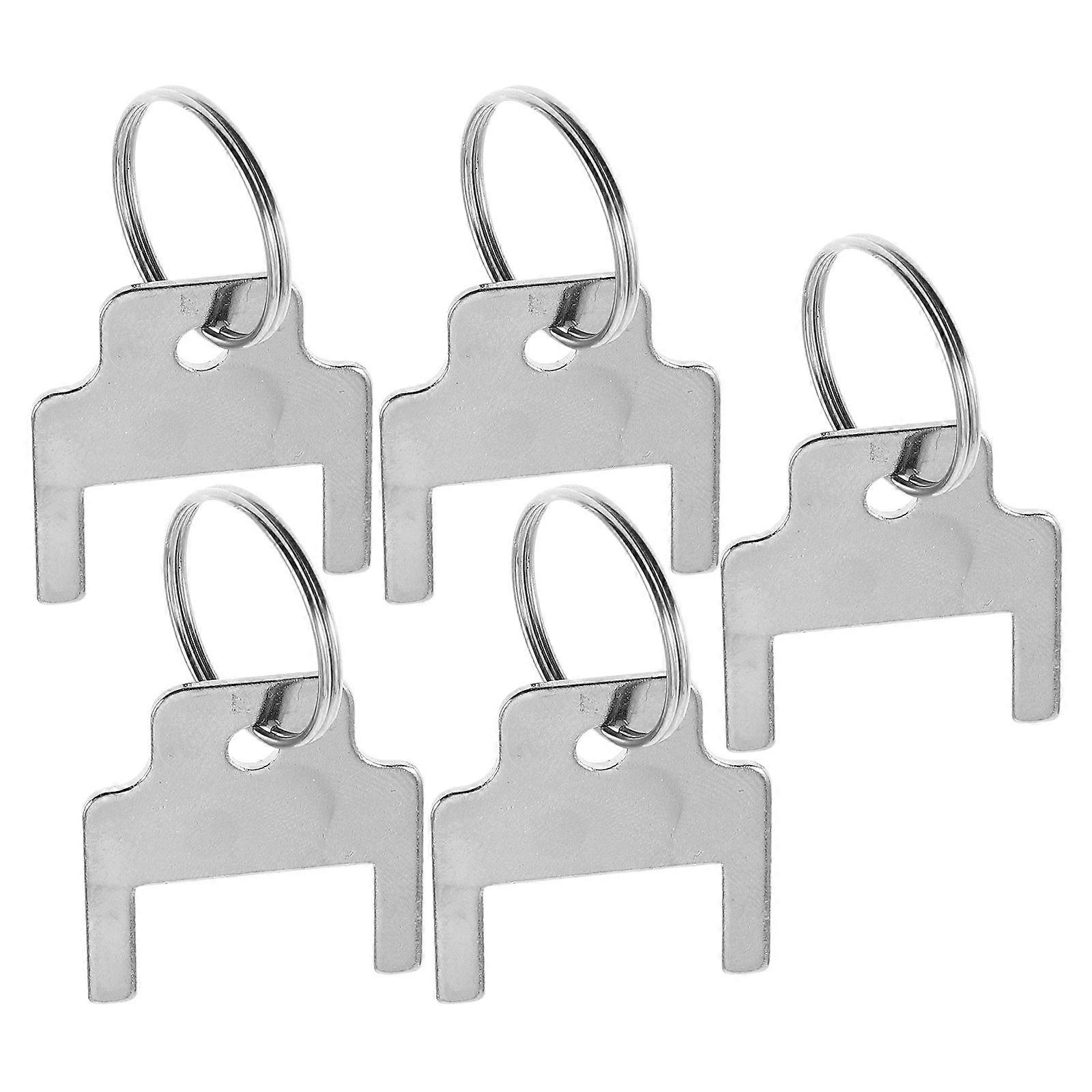 5pcs 770301 Paper Towel Dispenser Keys With Key Rings Compatible With Universal Paper Towel And Toilet Tissue Dispensers