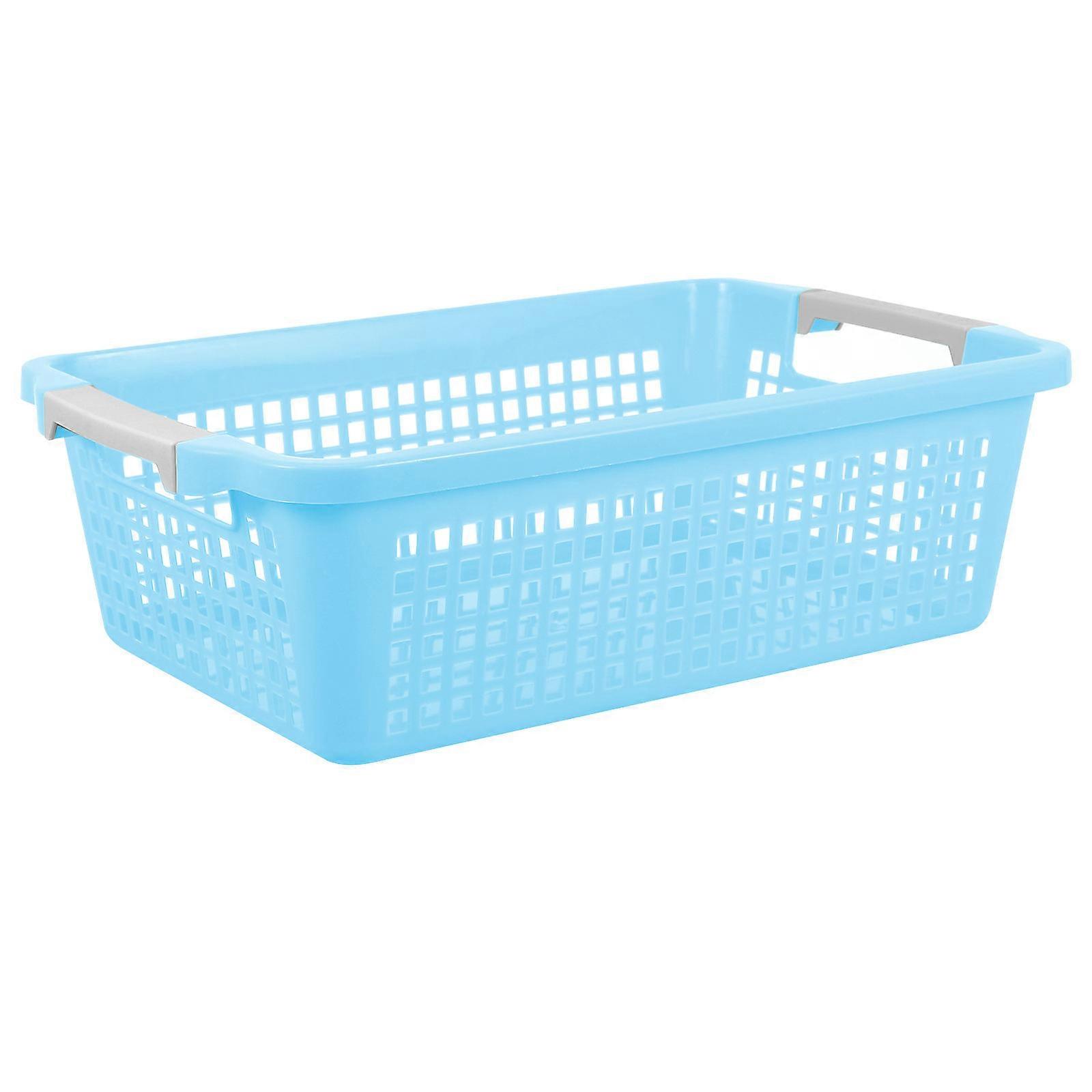 Toy Baskets For Families Kindergarten Materials Storage Blue 32X21X10CM Rectangular Shape 1Set