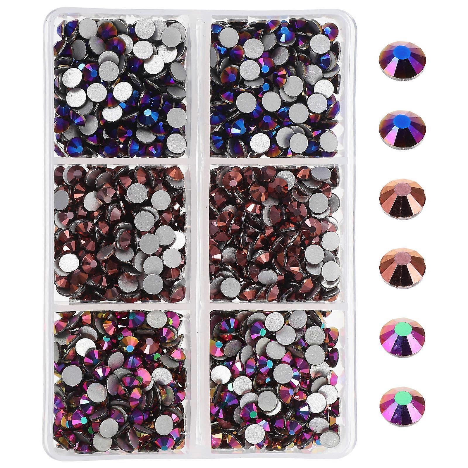 Craft Gemstones Flat Back Rhinestones Assorted Color Square Shape Various Decorations 1440Pcs
