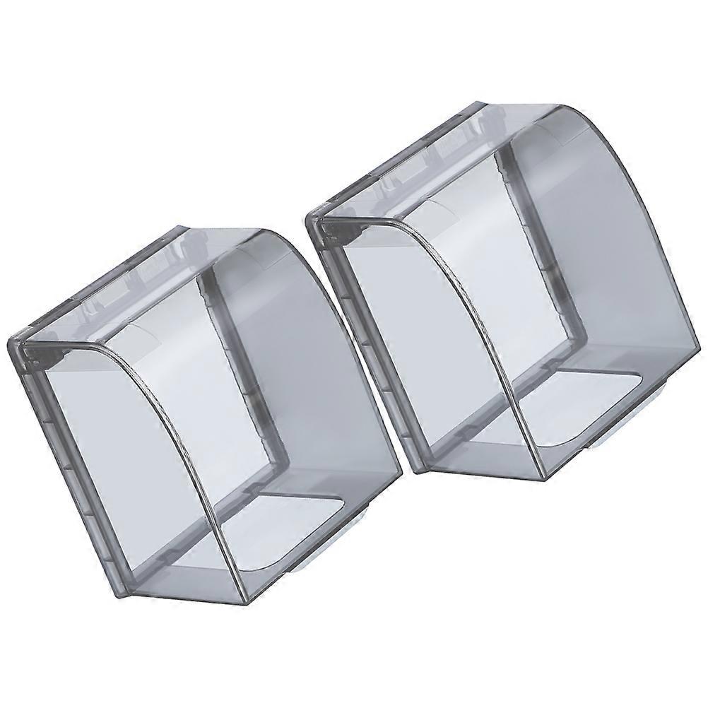 Socket Protective Cover Kitchen Outlet Protector Square Design Tall Protection 2Set