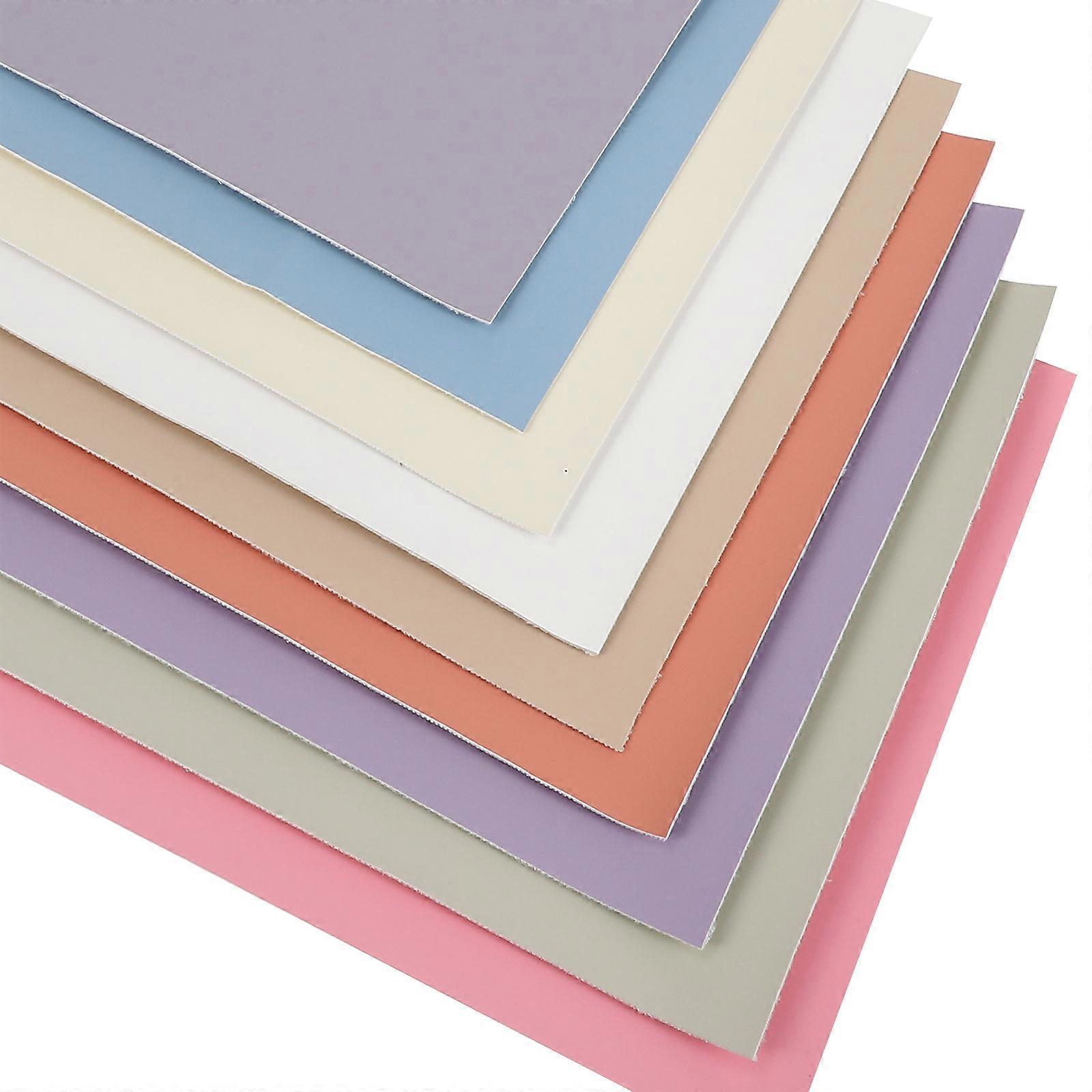Craft Supplies Diy Crafts Pu Sheet Assorted Color Rectangular Decorative Cuttable 9 Sheets per Set