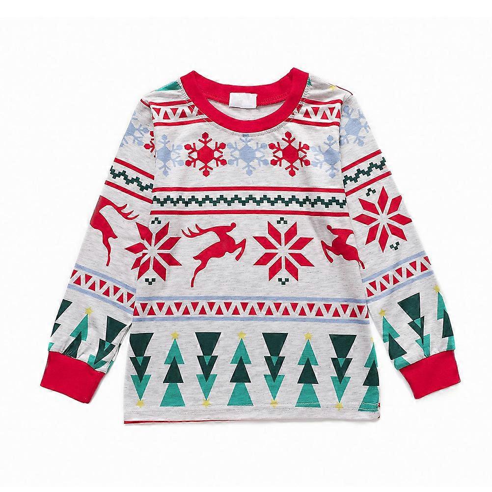 Pajamas Kids Fall Pajamas Childrens Clothing Comfortable Breathable Cotton Multi Color 100cm Size 1Set
