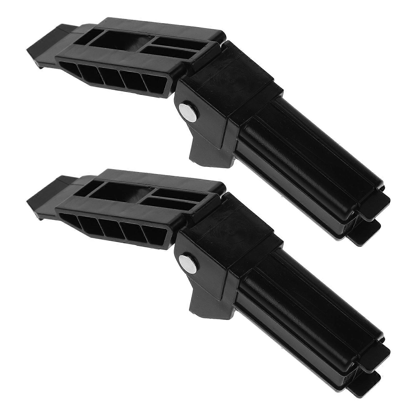 Printer Stand Table Support Hinge Printer Accessory For Office Use Black Plastic Stability 2Pack