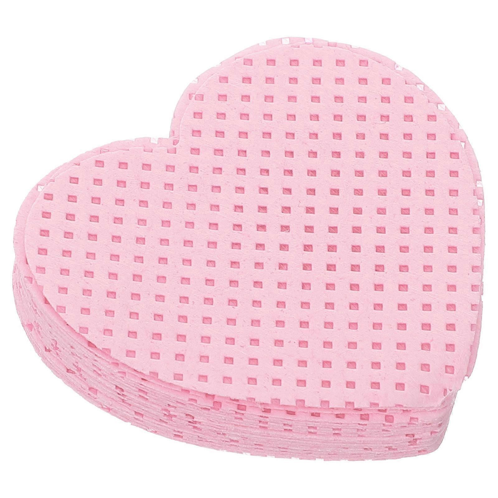 Glue Cleaning Pads for Diamond Art – Heart Shaped Eraser Cloths for DIY Tools, 50pcs Reusable Glue Residue Remover for Safe Professional Cleaning