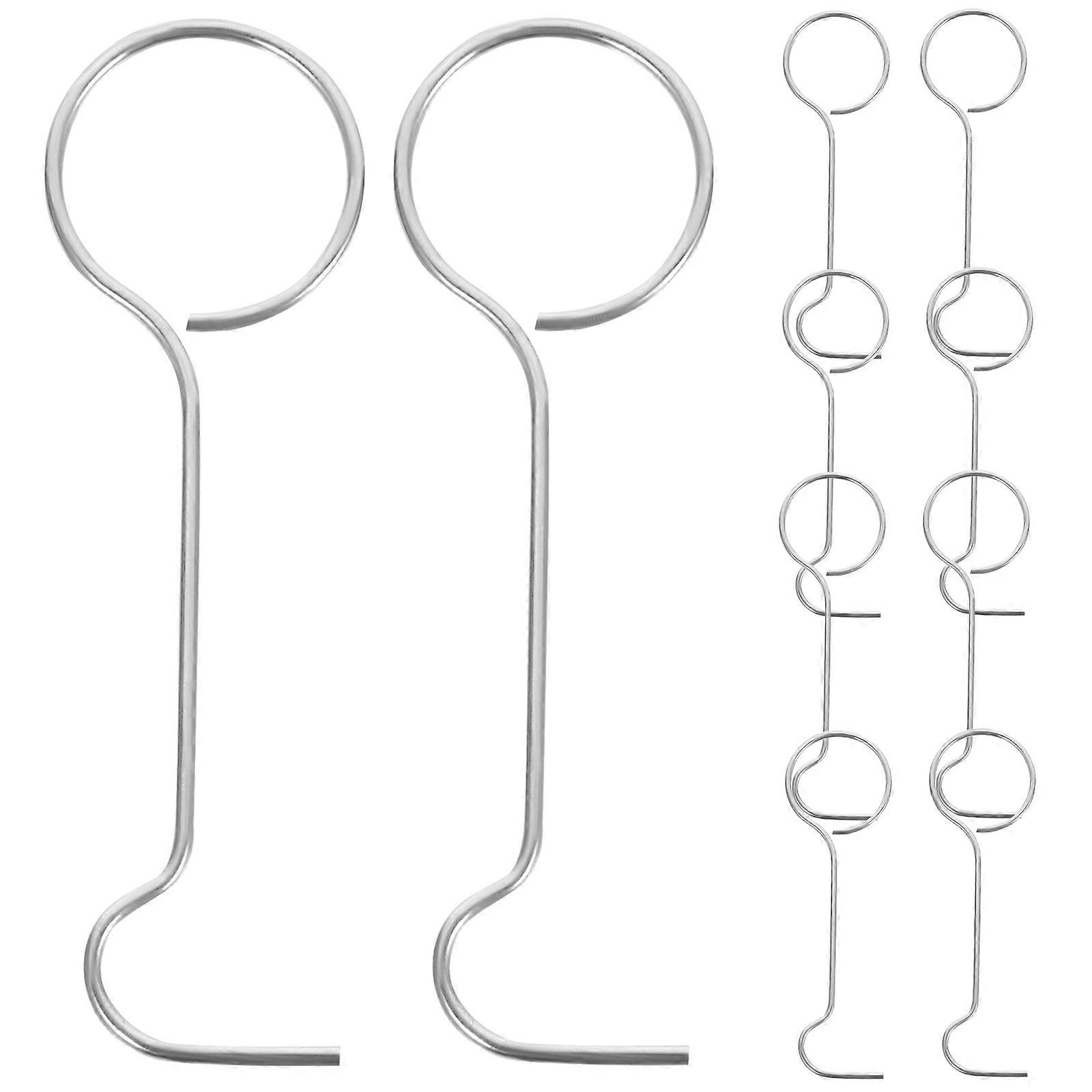 25PCS Stainless Steel Drain Removal Hooks for Bathroom Floor Drain Maintenance Tools Cleaner Hooks