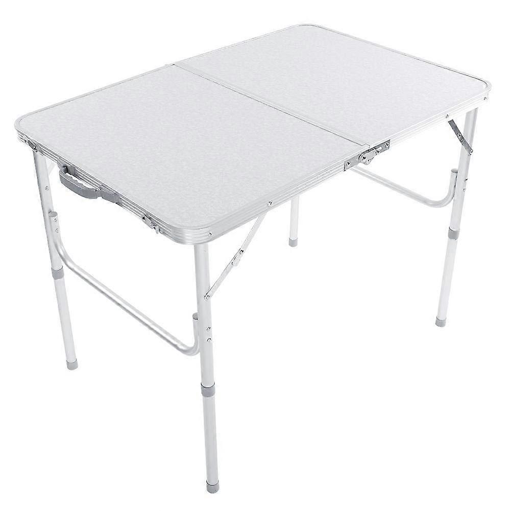 Folding Table, Aluminium Camping Table, Foldable Garden Table, HeightAdjustable Work Table, Picnic Table, 90 x 60 x 69.5 cm