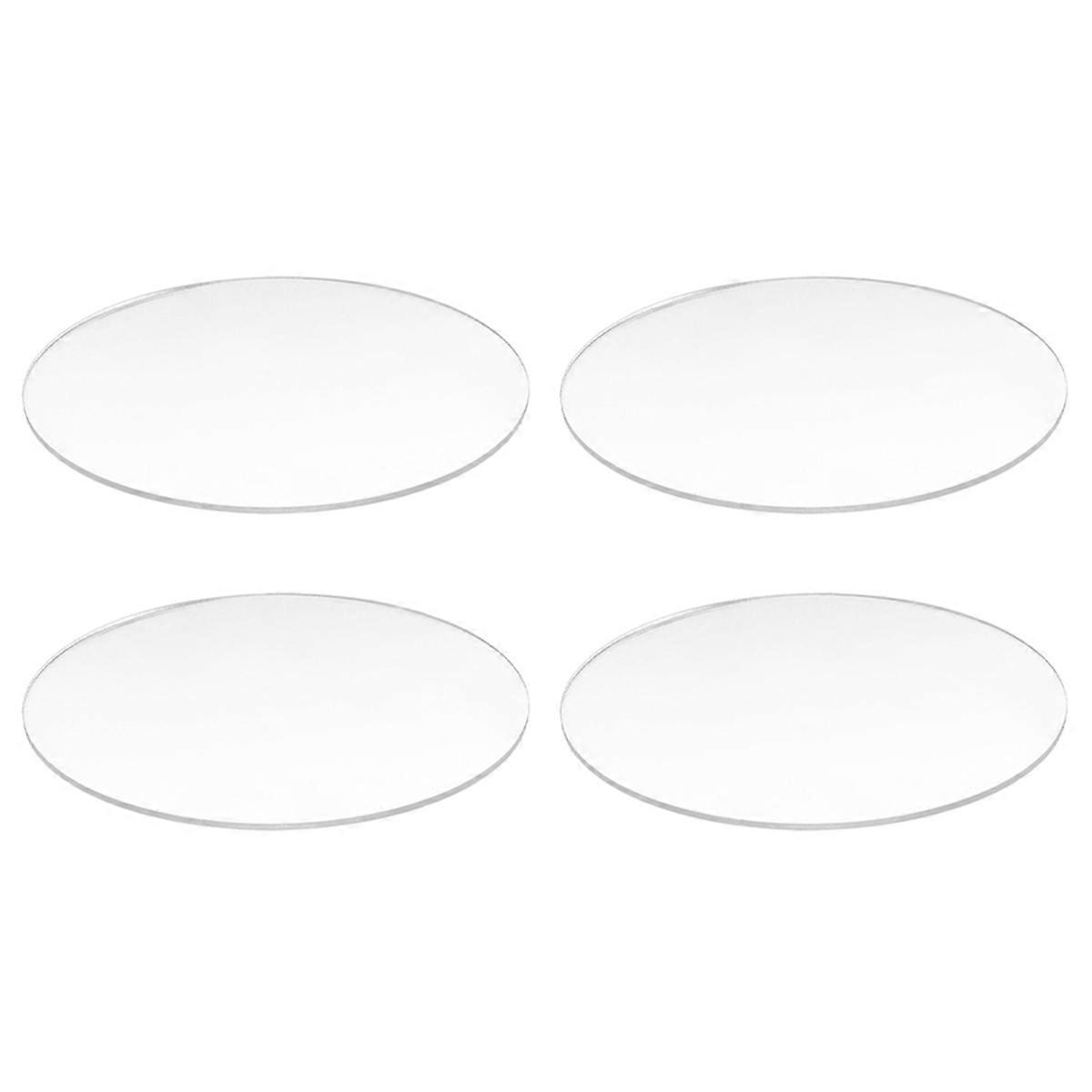 Transparent 3mm thick Mirror Acrylic round Disc Diameter:85mm