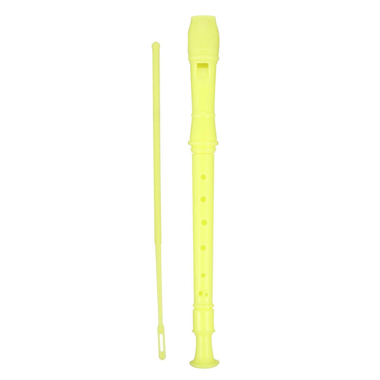 Kids Musical Instruments Soprano Recorder Hearing Sense Hole Design ABS 32X2.7cm 1Set