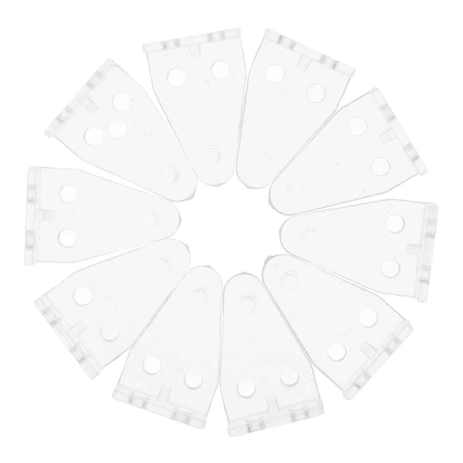 10 Stück Jalousien Halterungen Blind Bottom Rail Hold Clips Jalousien Bottom Clear Brackets