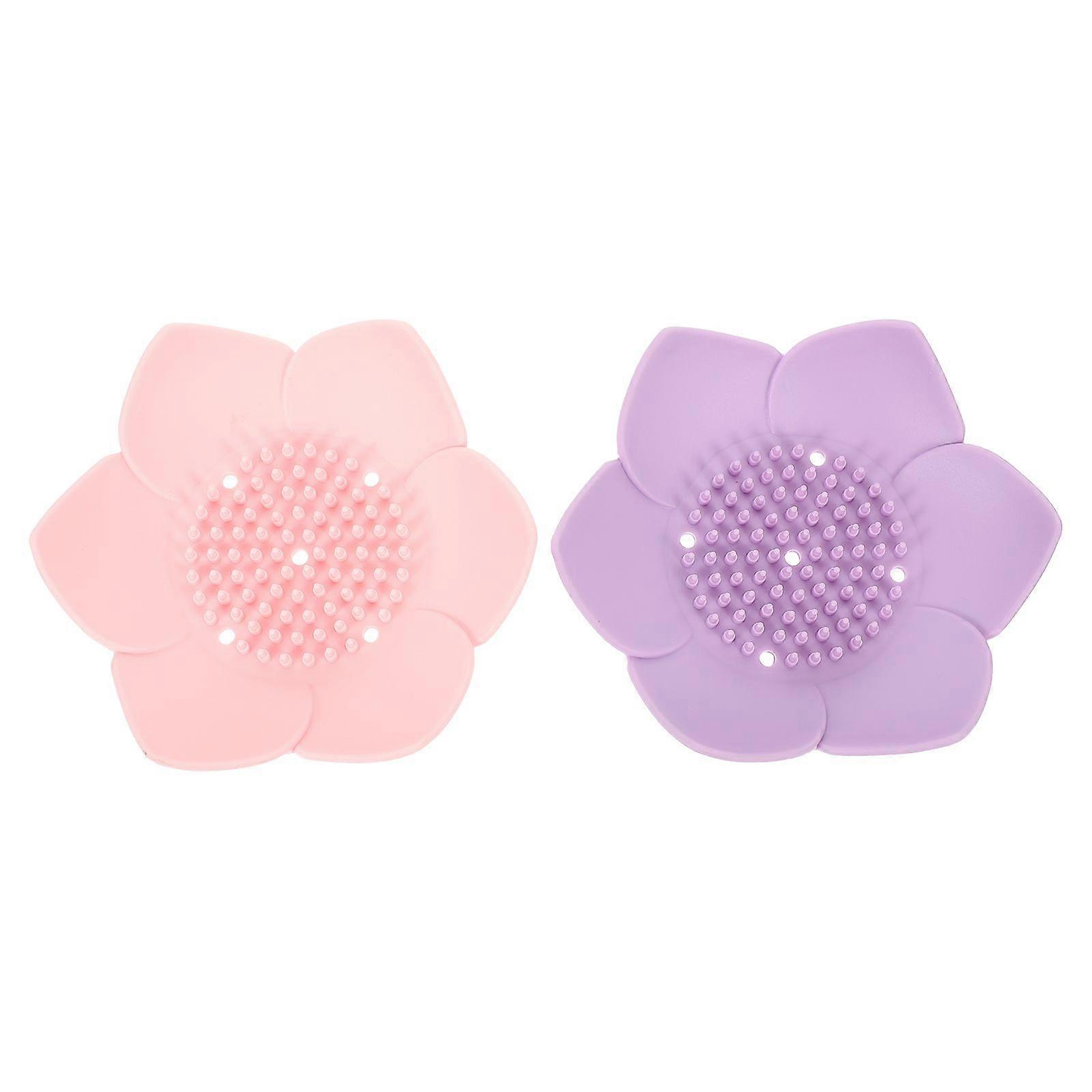 2Pcs Shower Soap Holders Draining Soap Boxes Silicone Soap Containers for Home