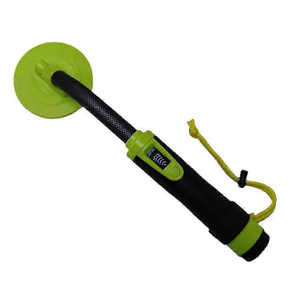 Underwater Metal Detector With Vibration & Lcd Detection Indicator Waterproof Probe Pulse Induction Technology  Green