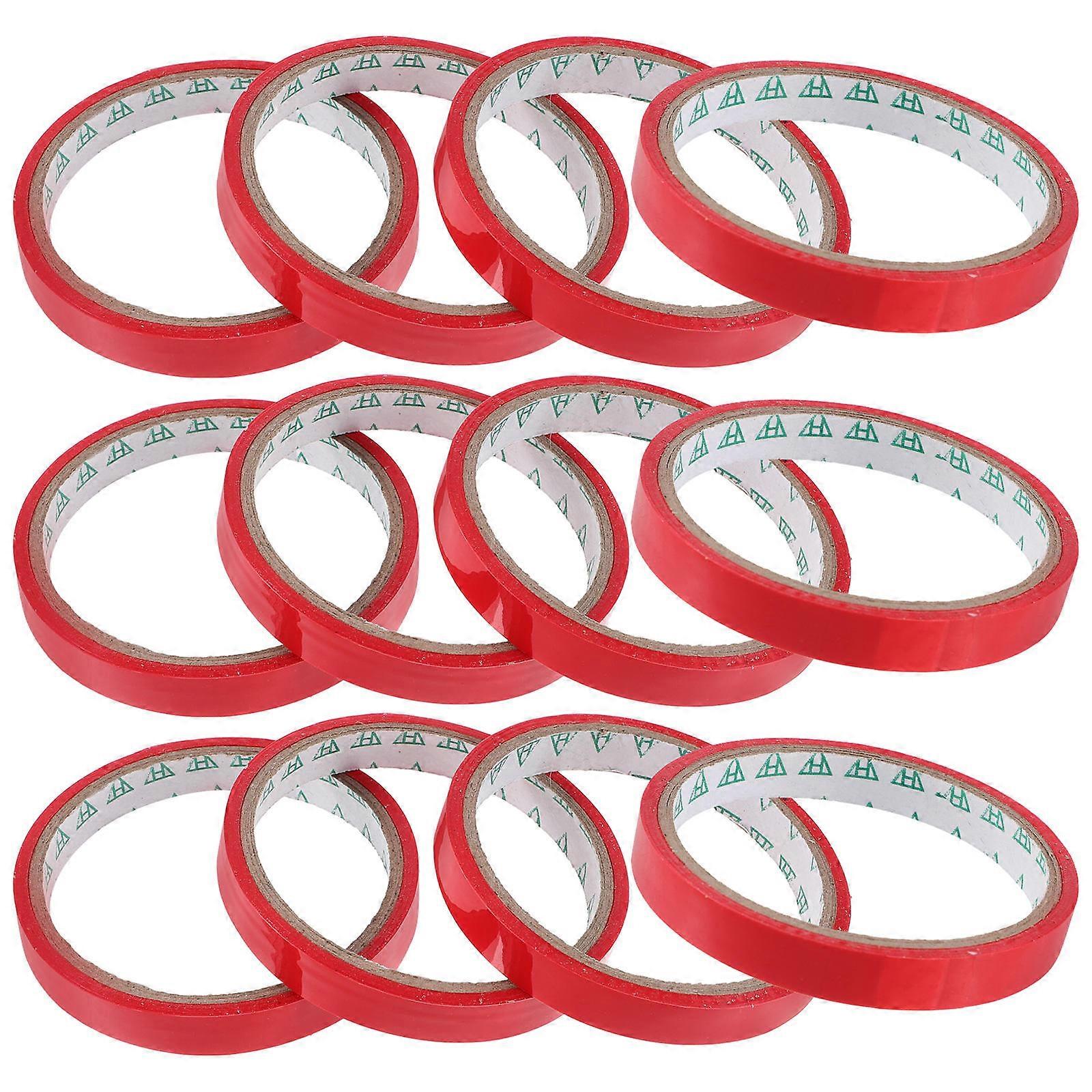 Packing Tape Roll Supermarket Tying Strong Adhesion Packaging Workers 12Pcs