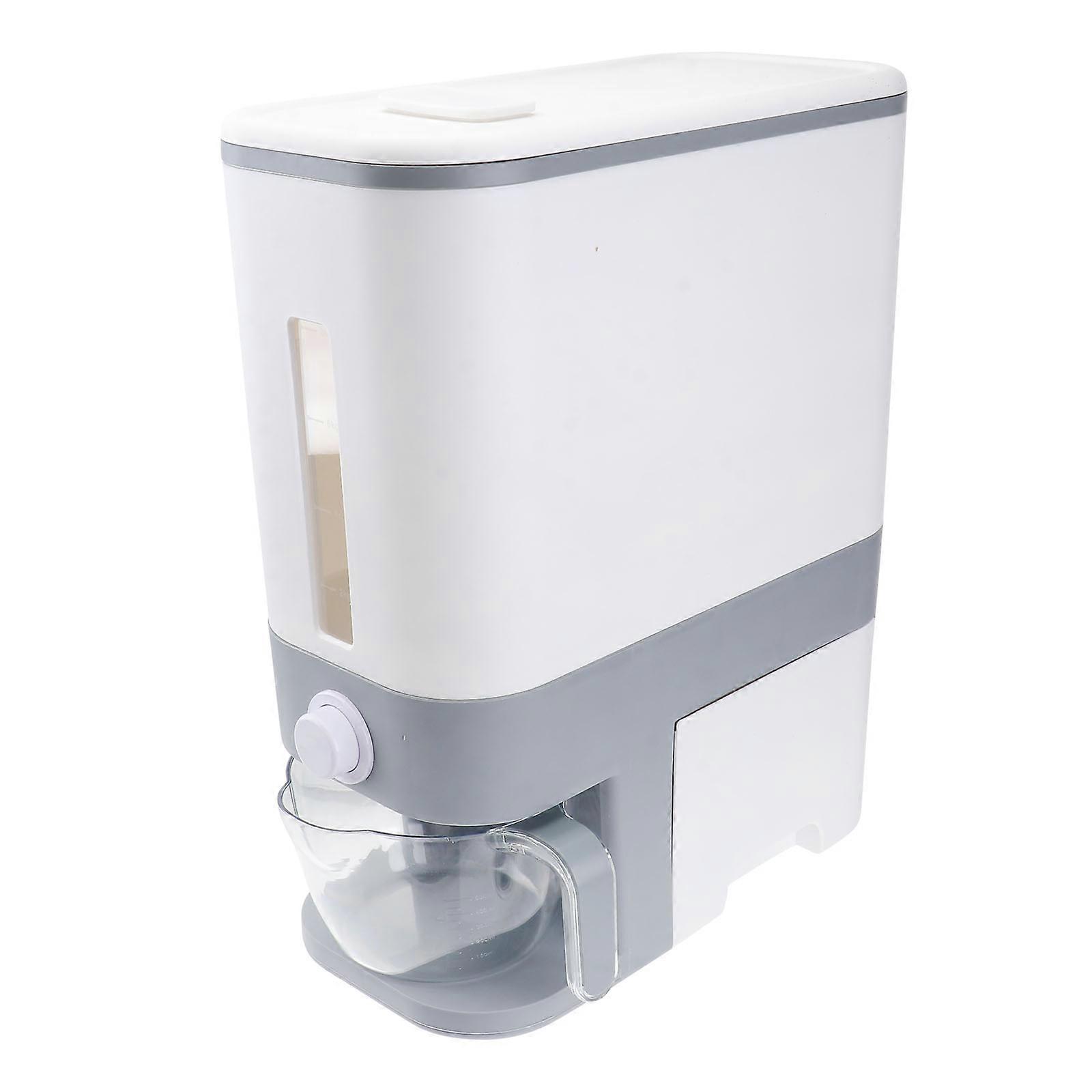 Rice Storage Dispenser Rectangular Shape Thermal Resistance Plastic 1Set