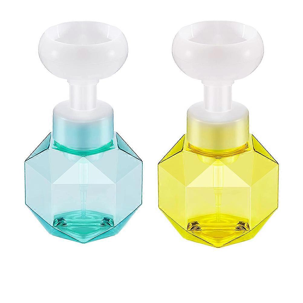 Foaming Soap Dispenser with Creative Flower Design for Home and Travel Plastic 300ml