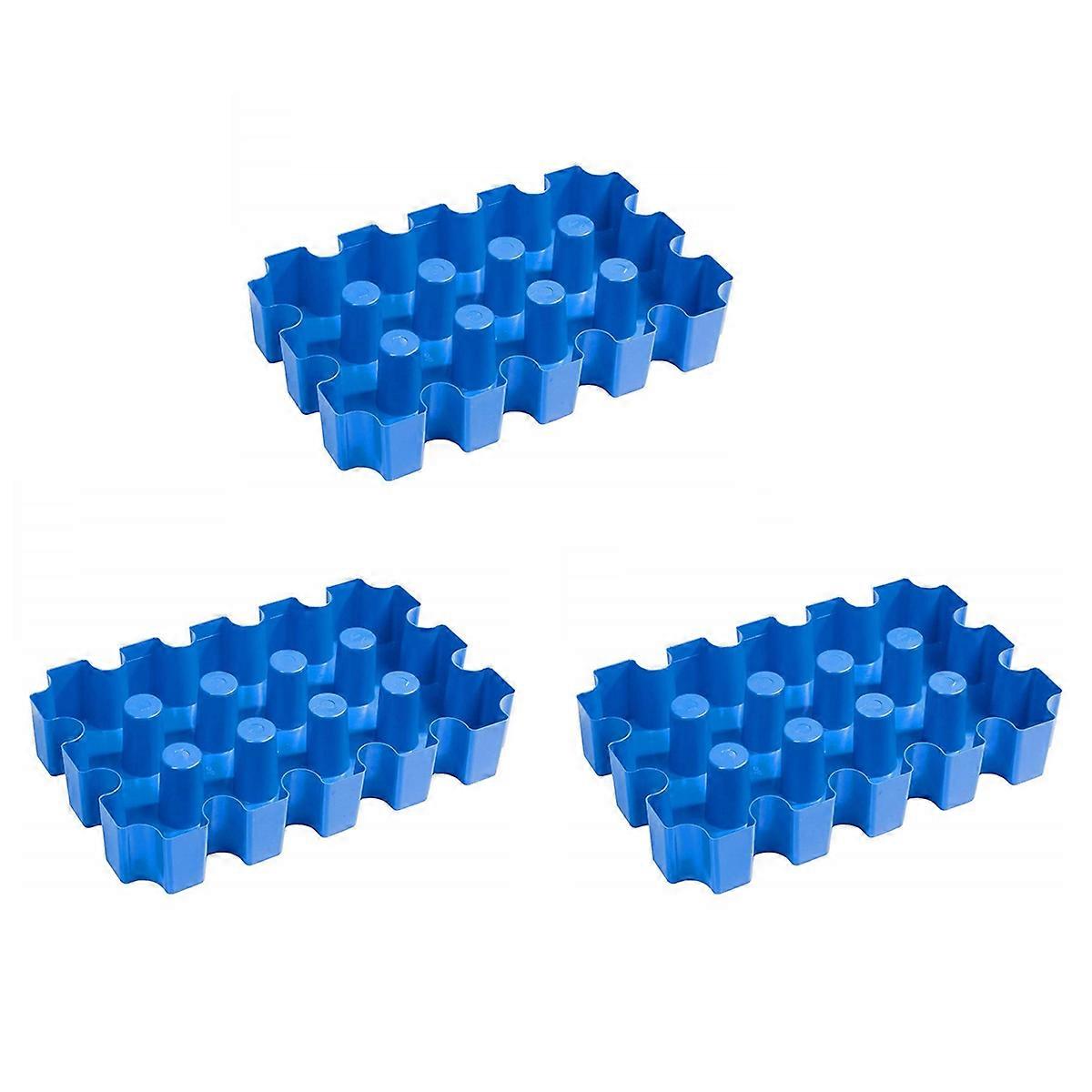 3X Beer Crate Ice Block, Beer Cooler Ice-Cube Tray for Beer Crates Gift Idea for Beer Drinkers