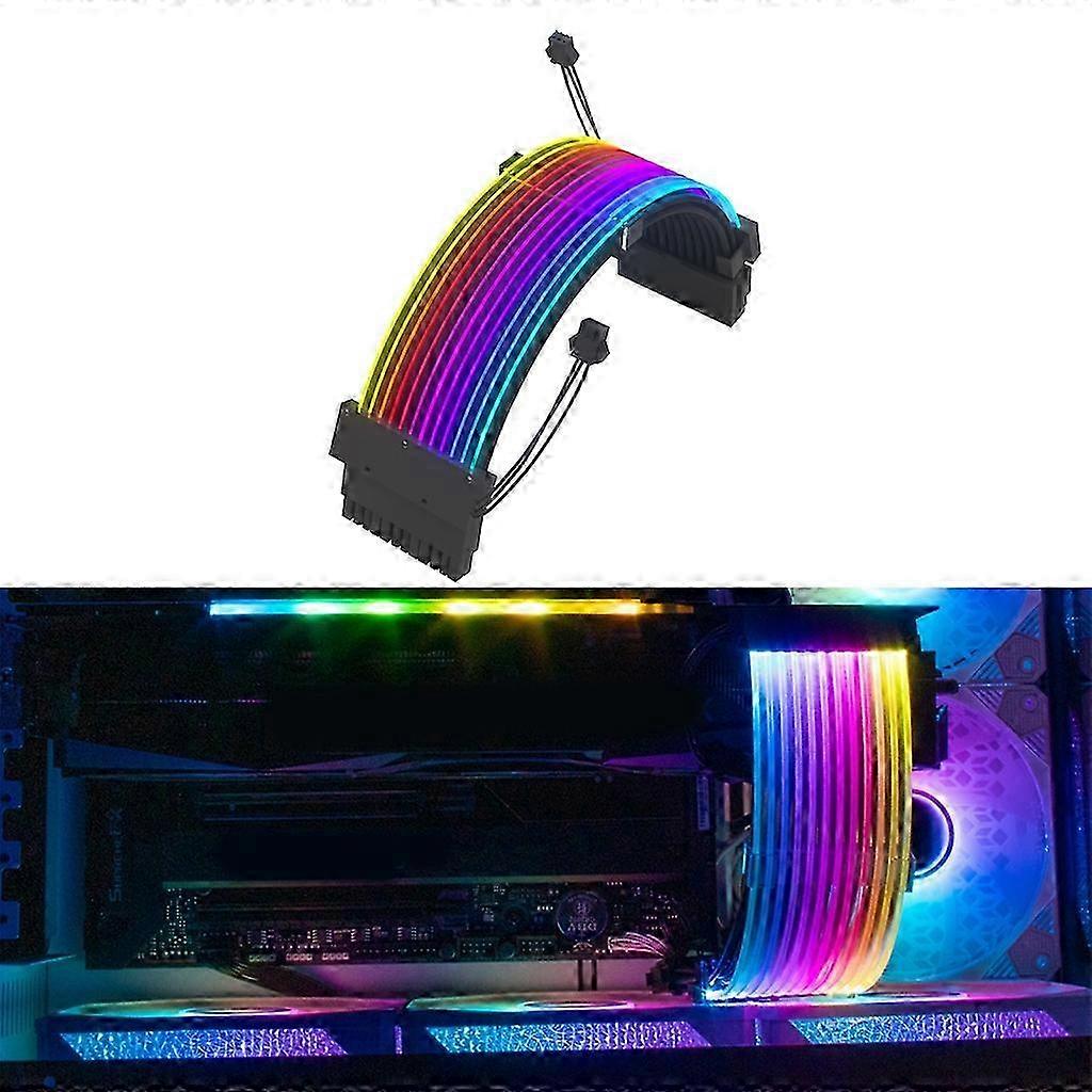 ARGB延長ケーブル PC Sync 24ピン ストライマー マザーボード用 長さ245mm