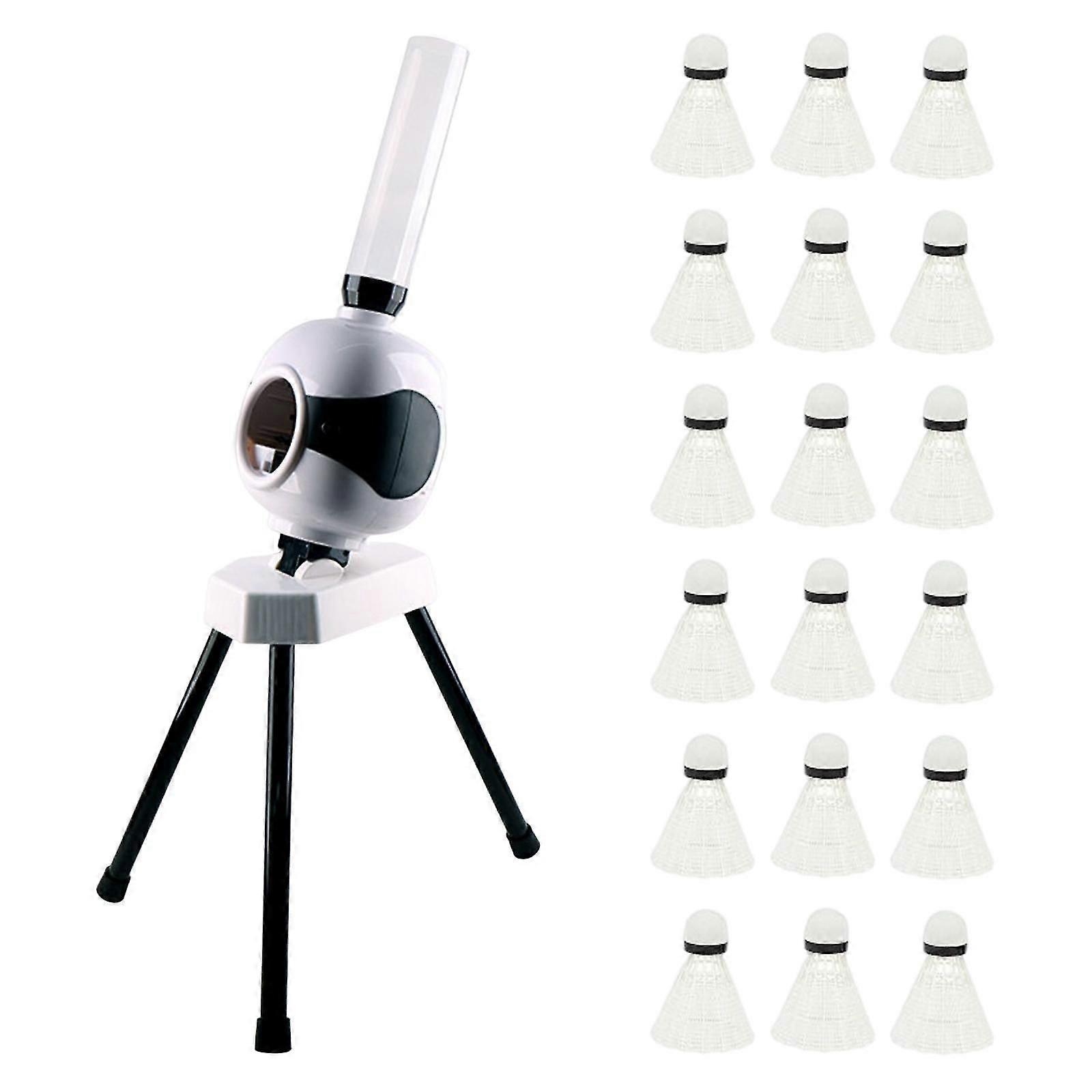 Badminton Robot Automatic Launcher Ball Machine Outdoor Indoor for Coaches with 18 badminton