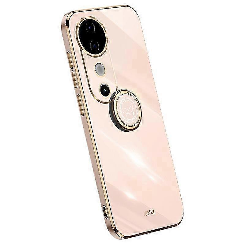 TPU Phone Case with Kickstand for Suitable Brand S19 5G, Electroplating Frame Edge