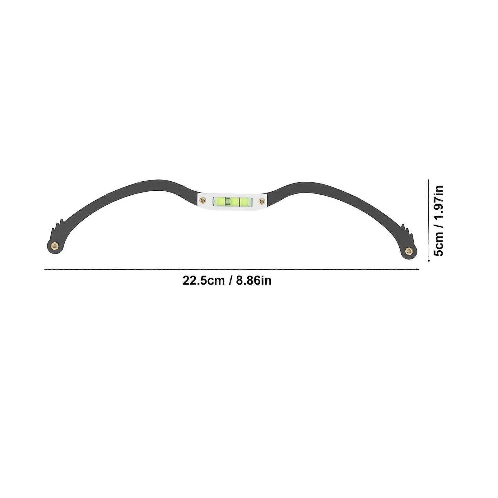 Eyebrow Line Marker Ruler 22.5x5cm Lightweight Black 0.07ml