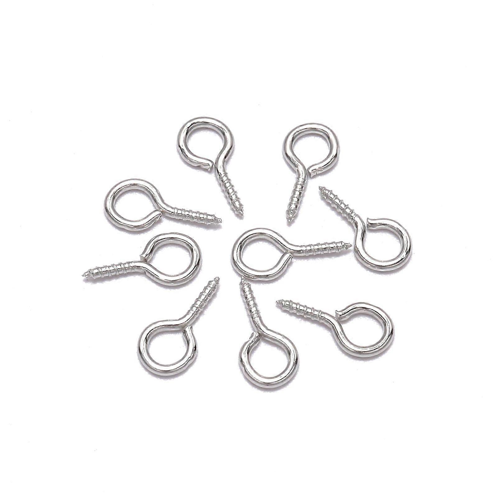 2025 Latest Model 200Pcs Screw Eye Pins Bright Shiny Hand Grinding Polishing