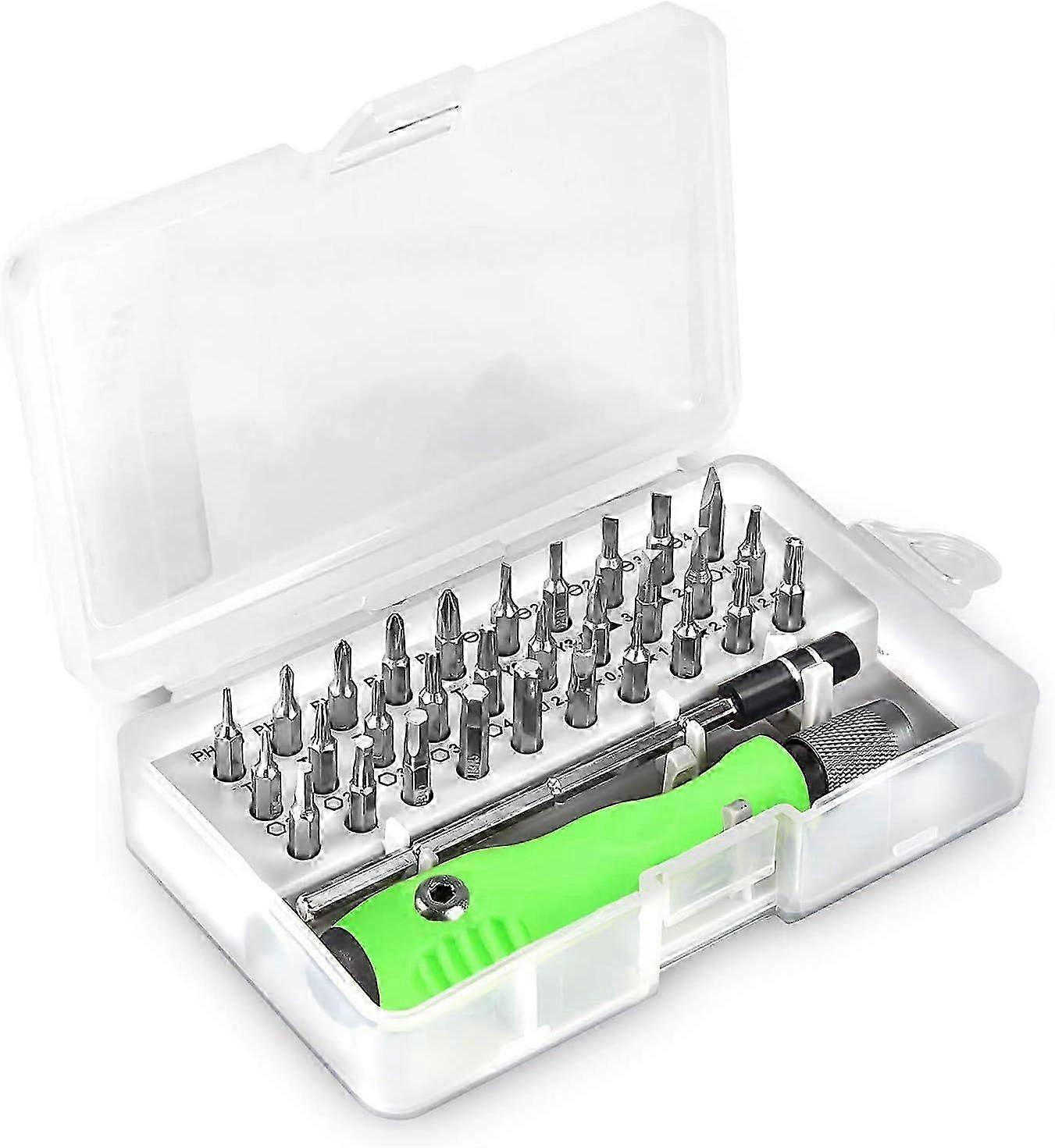 32-in-1 Small Screwdriver Set, Mini Precision Professional Electronics Repair Tool Set with 30 Bits Magnetic Screwdriver Set
