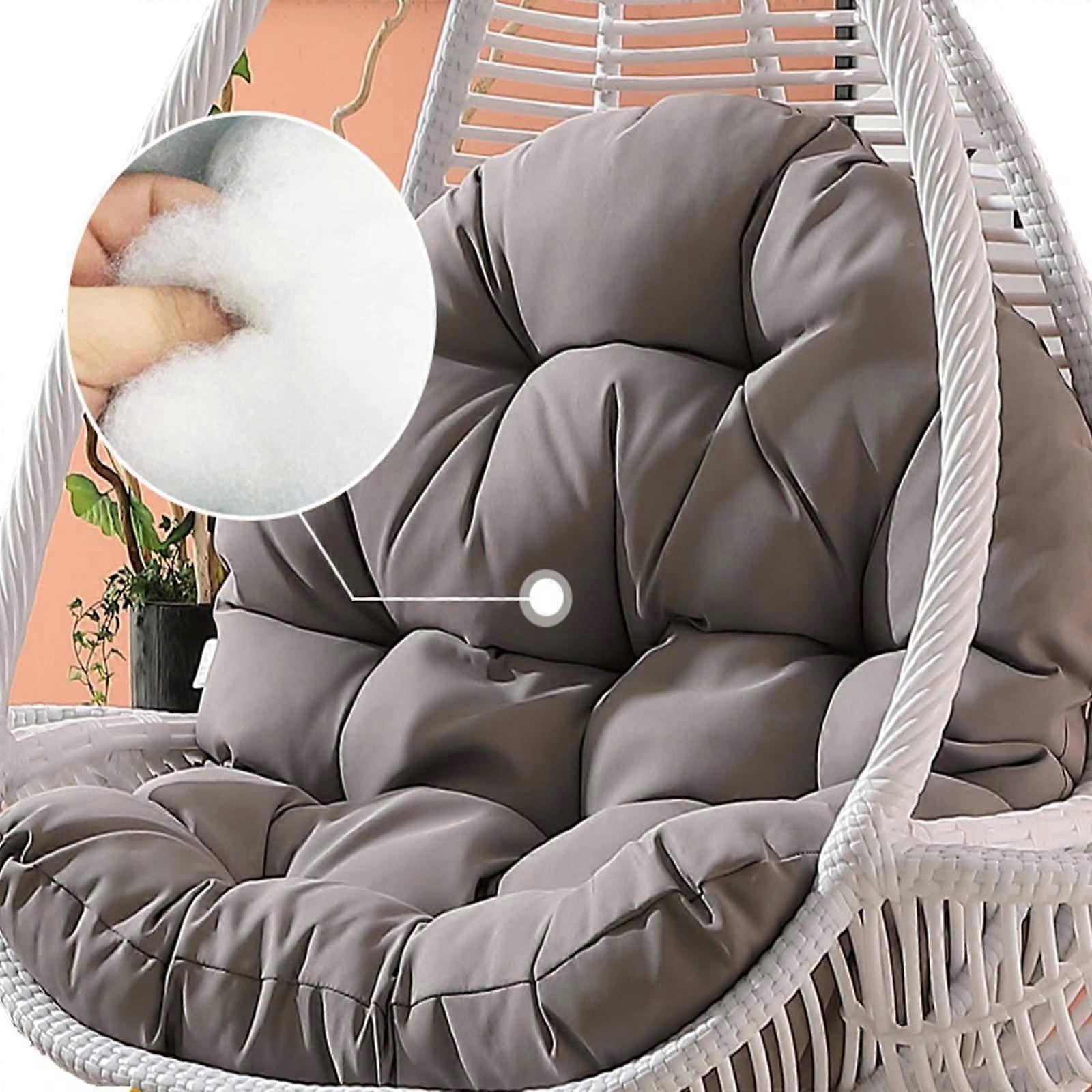 Thick, washable, waterproof, sunresistant, gray replacement cushion for outdoor use