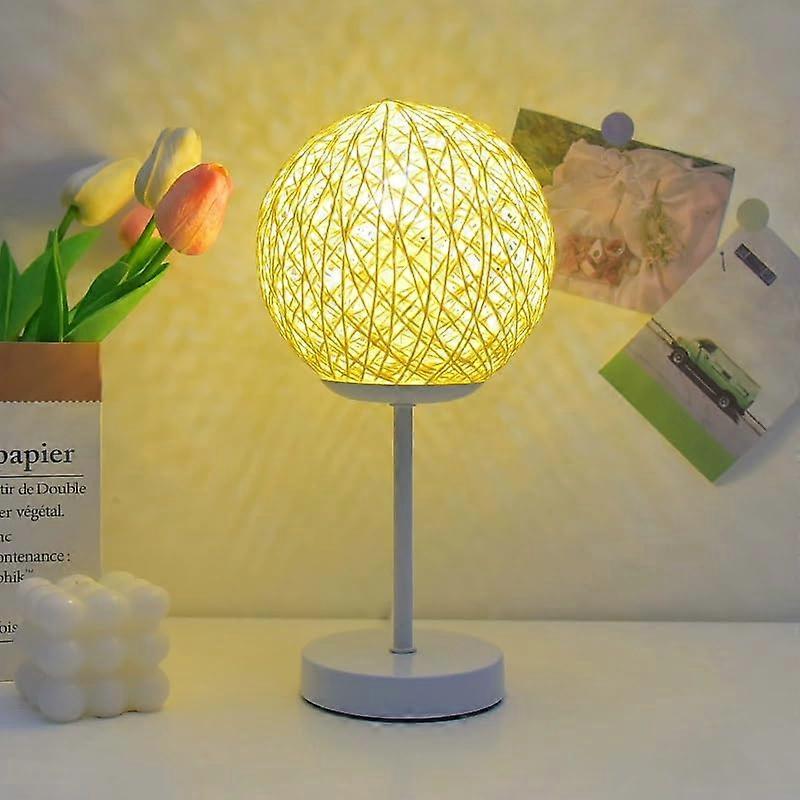 Moon Table Lamp with Dimmable LED, 3 Light Modes, USB Powered, Modern Wooden Bedside Lamp for Bedroom, Living Room, Desk