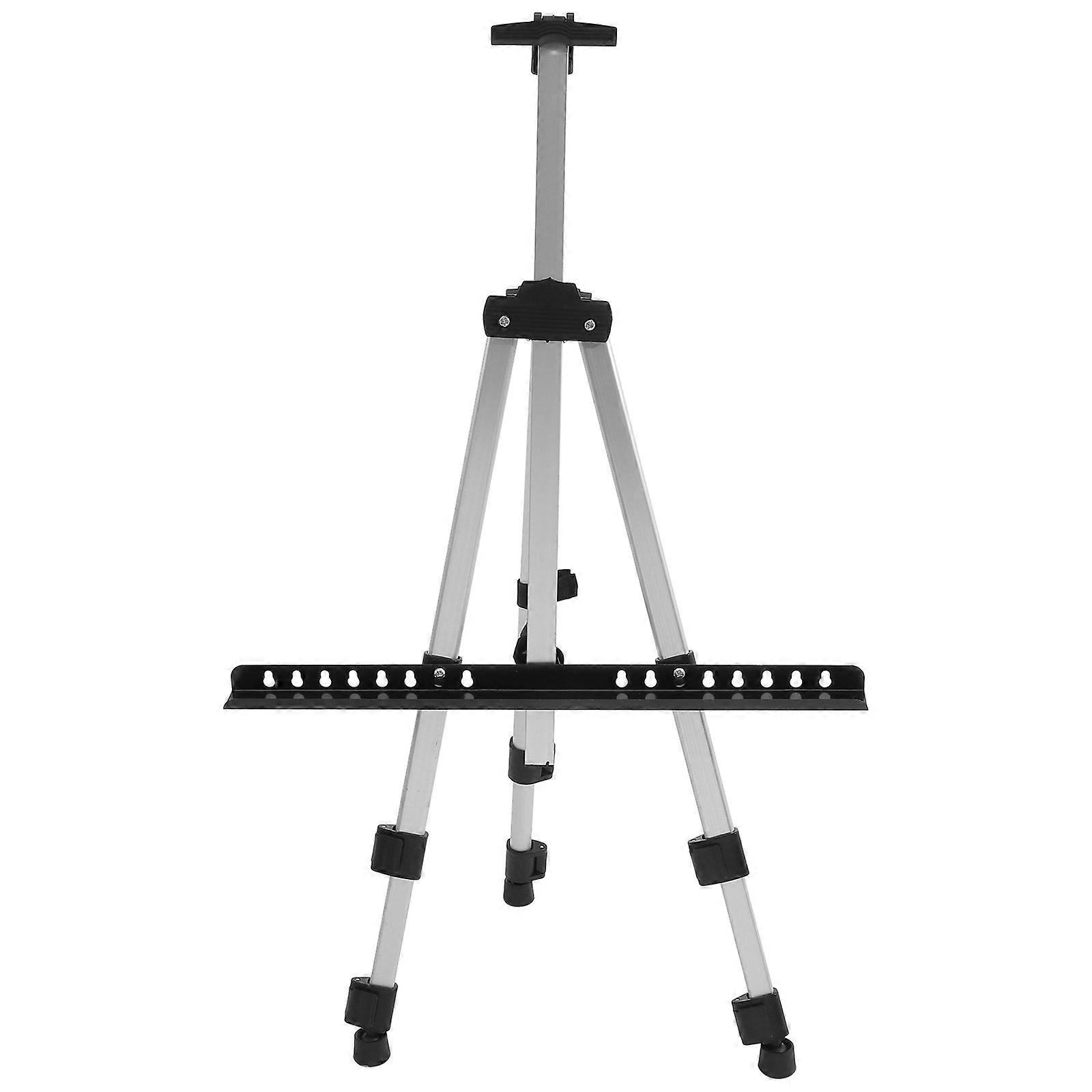 It sounds like you're referring to a product listing or description for an **adjustable aluminum alloy folding easel stand**. Here's a refined and