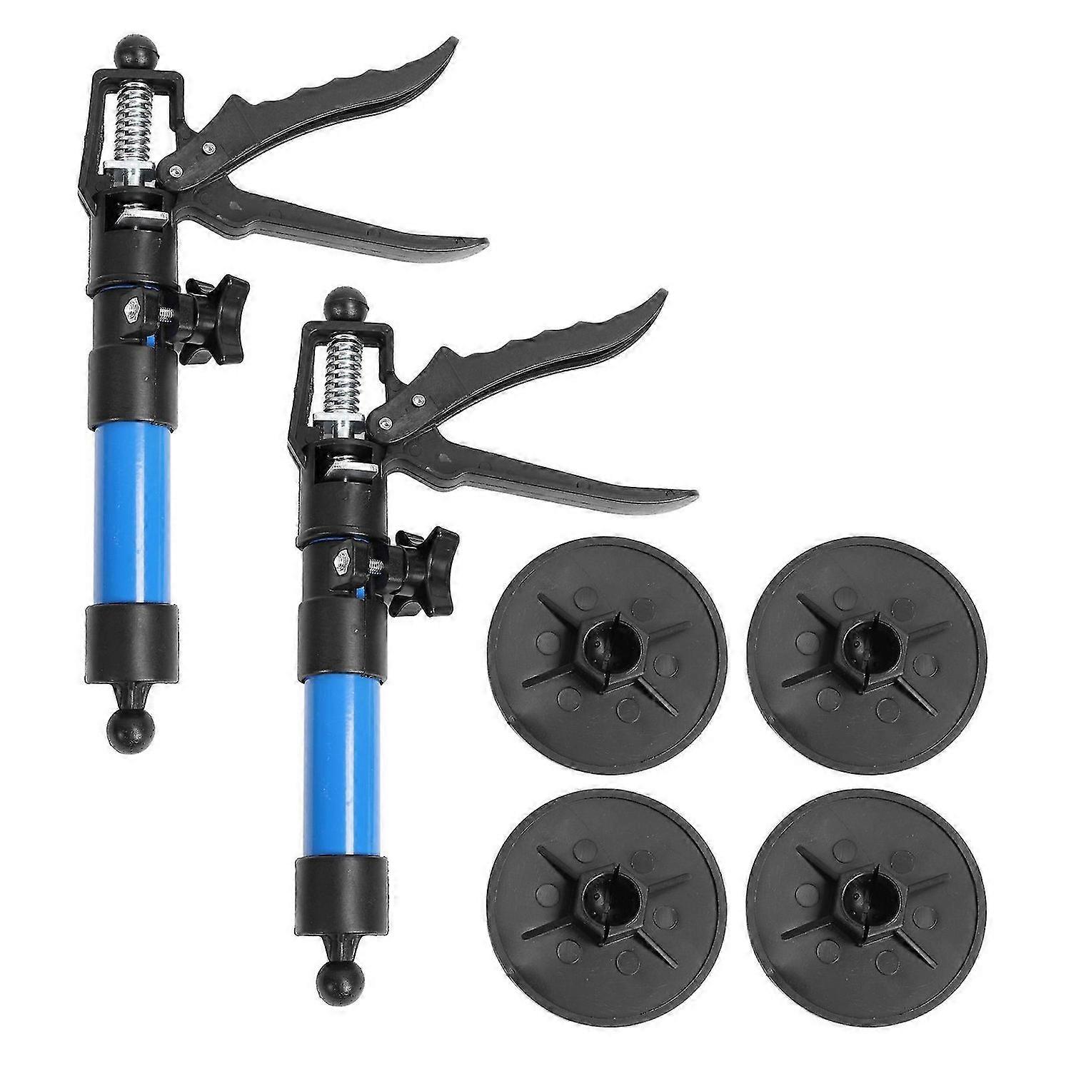 2 Pack Cabinet Jack Pole Heavy Duty Stand Kitchen Installing Adjustable Support Rod 3059cm Short Blue