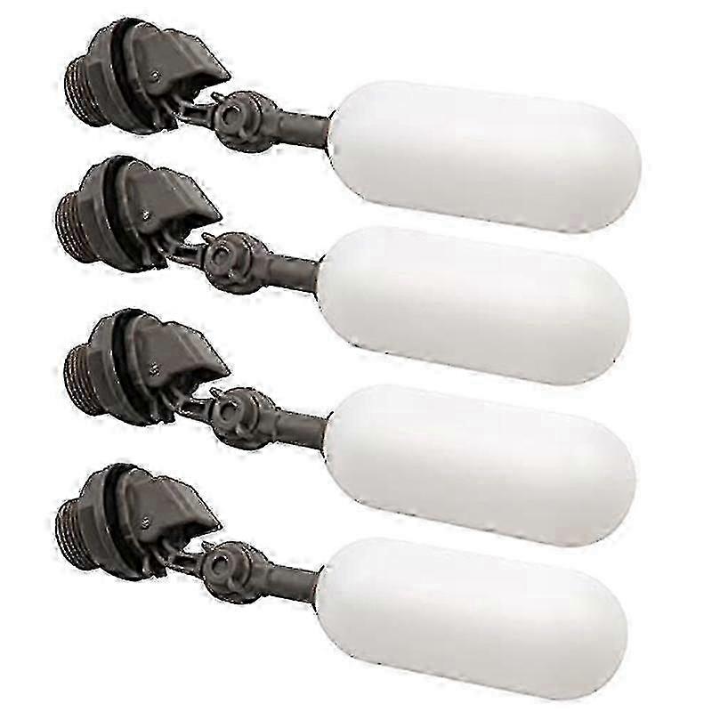 3/4 Inch Adjustable Plastic Water Float Valve for Tank & Pool - 4 Pack hwy