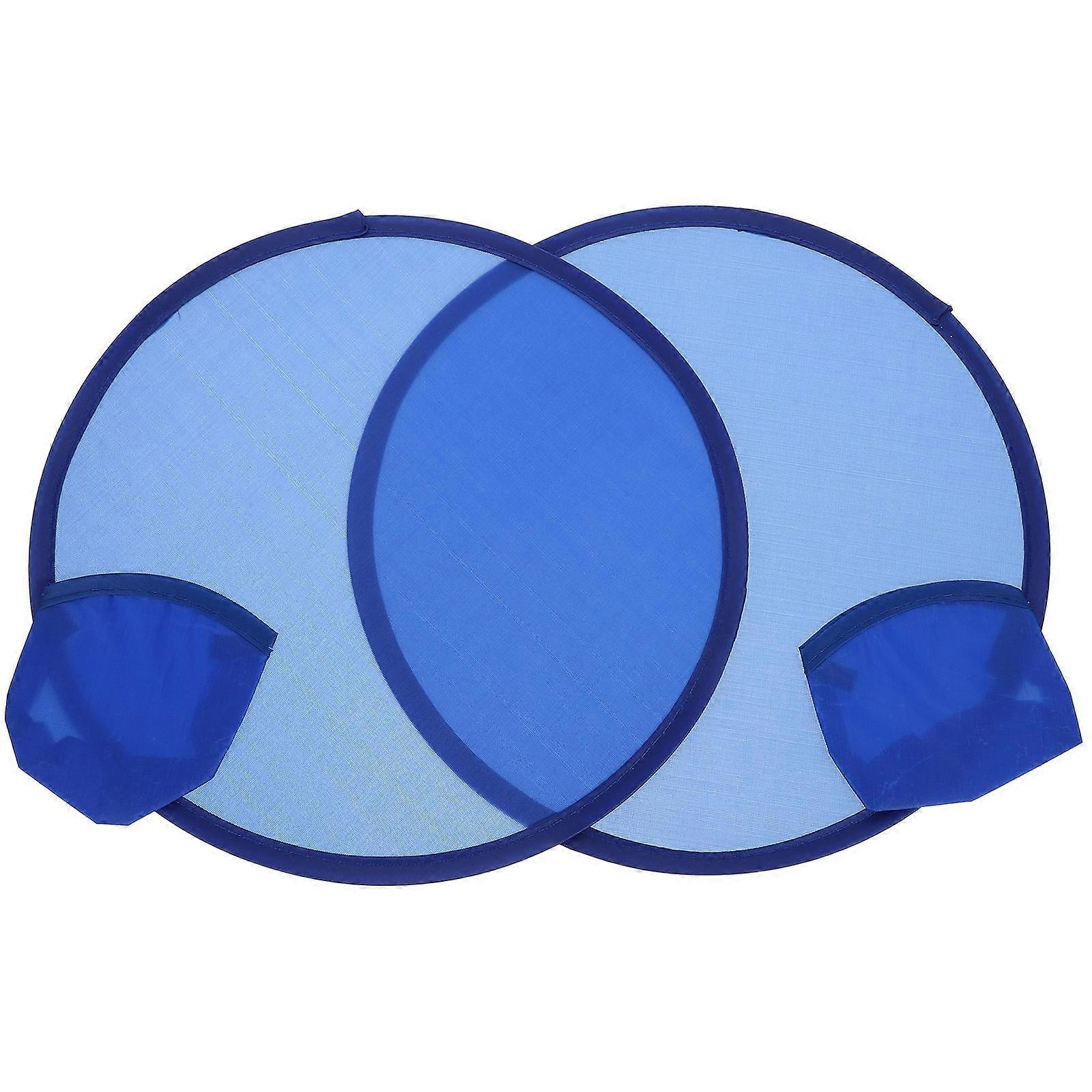 Handheld Fan Cooling Foldable Design Plastic And Cloth Material For Concert 2Pcs