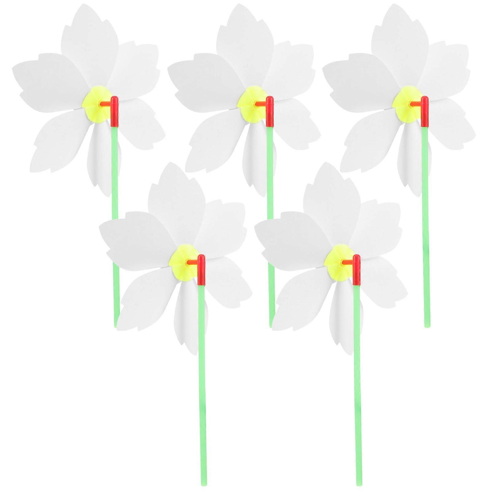Unpainted Pinwheels For Graffiti Diy Unfinished Pinwheels Parent Child Interaction 5Pcs