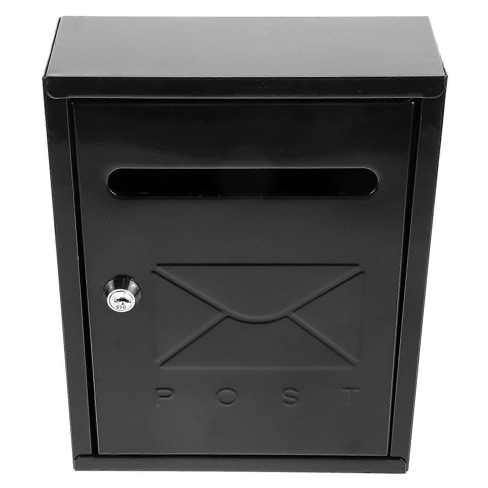 Wall Mounted Outdoor Rainproof Locking Mailbox for Home, Office & Institutions – Vintage Design, Easy Installation & Envelope Compatibility