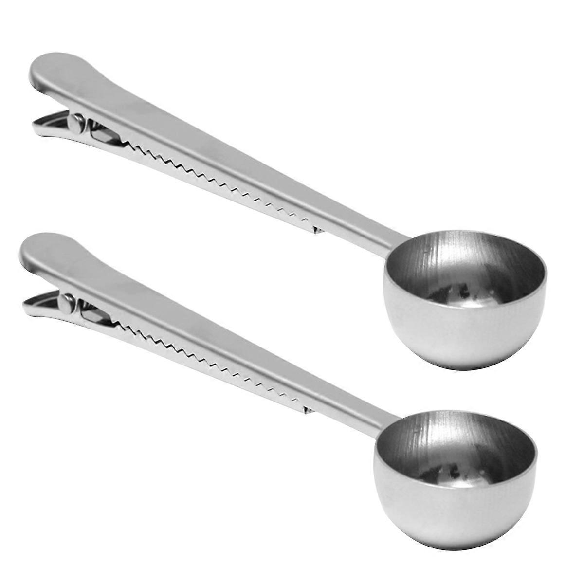 Table Spoons Measure Metal Teaspoon Home Users Beverage Preparation 16x3.7x2.5cm Measuring 2Pack