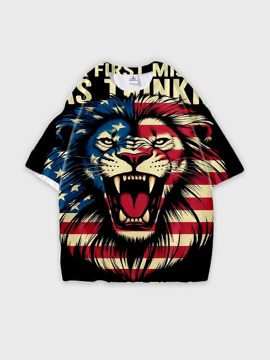 T-shirt round neck Pattern loose short sleeve JW2648