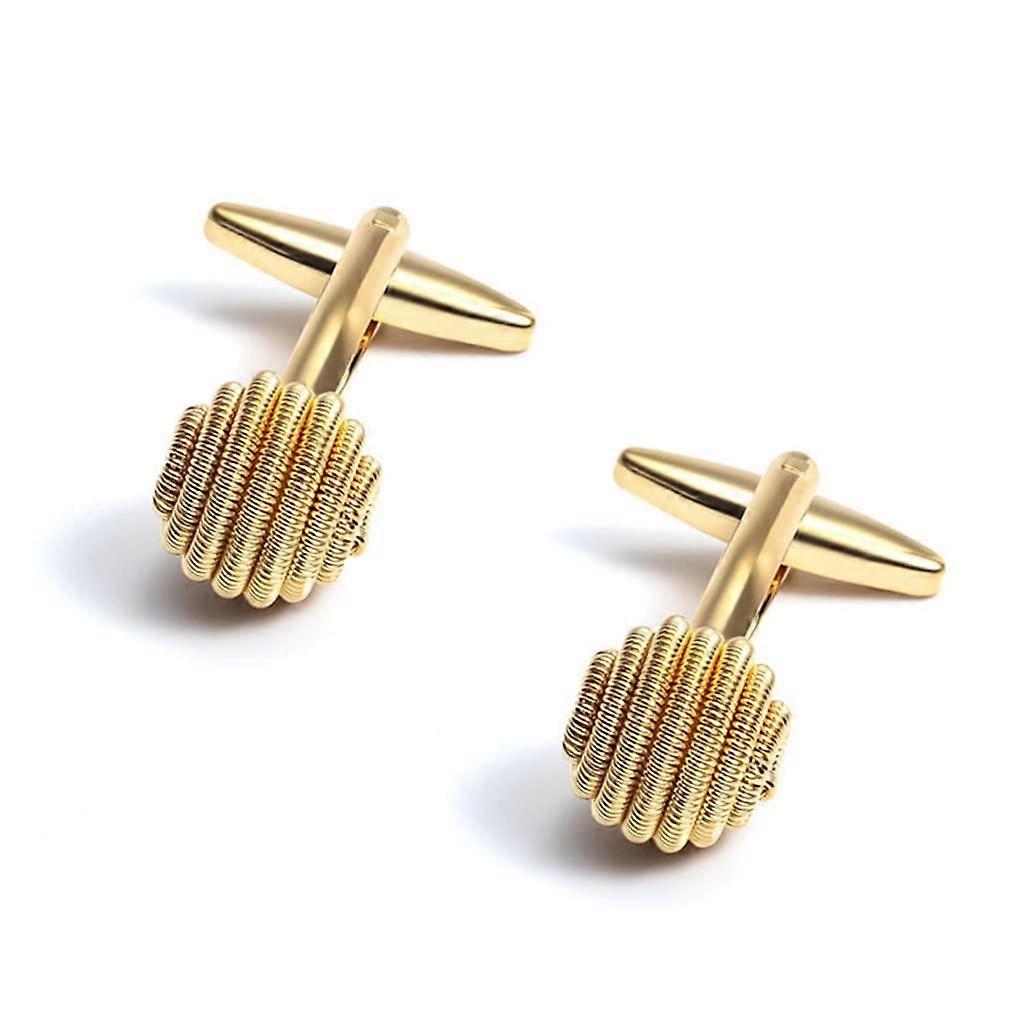 Twist Ball Metal Cufflinks Men Shirt Suit Cufflinks Cuff Links (Color : A, Size : One Size)