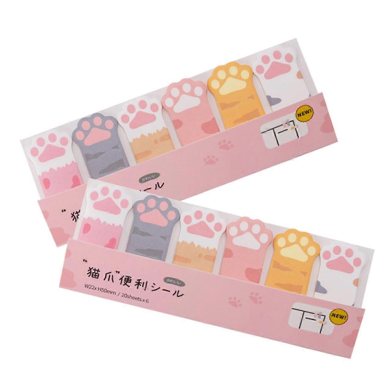 Pack of 2 Sticky Notes Adhesive Flags Office Sticker Memo Notepads