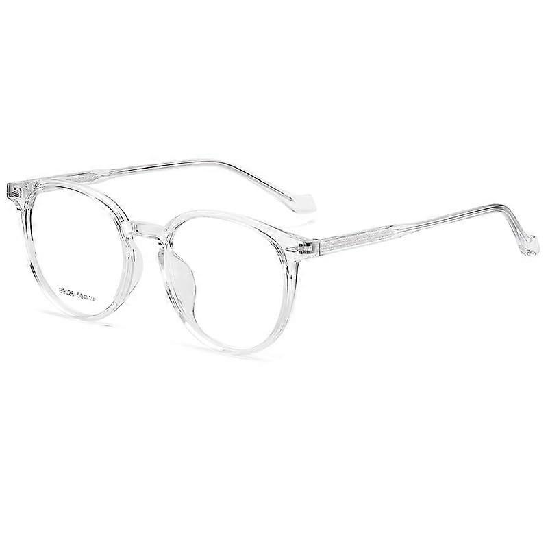 Anti-Glare Reading Glasses Computer Reading Glasses For Women Retro Round Mirrored Frame Transparent +2.50