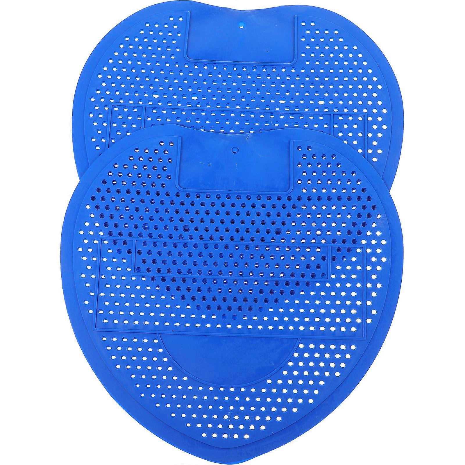 Restroom Urinal Filter Mats Deodorization Strainer Bathroom 20X19.5CM Rectangular Design 2Set